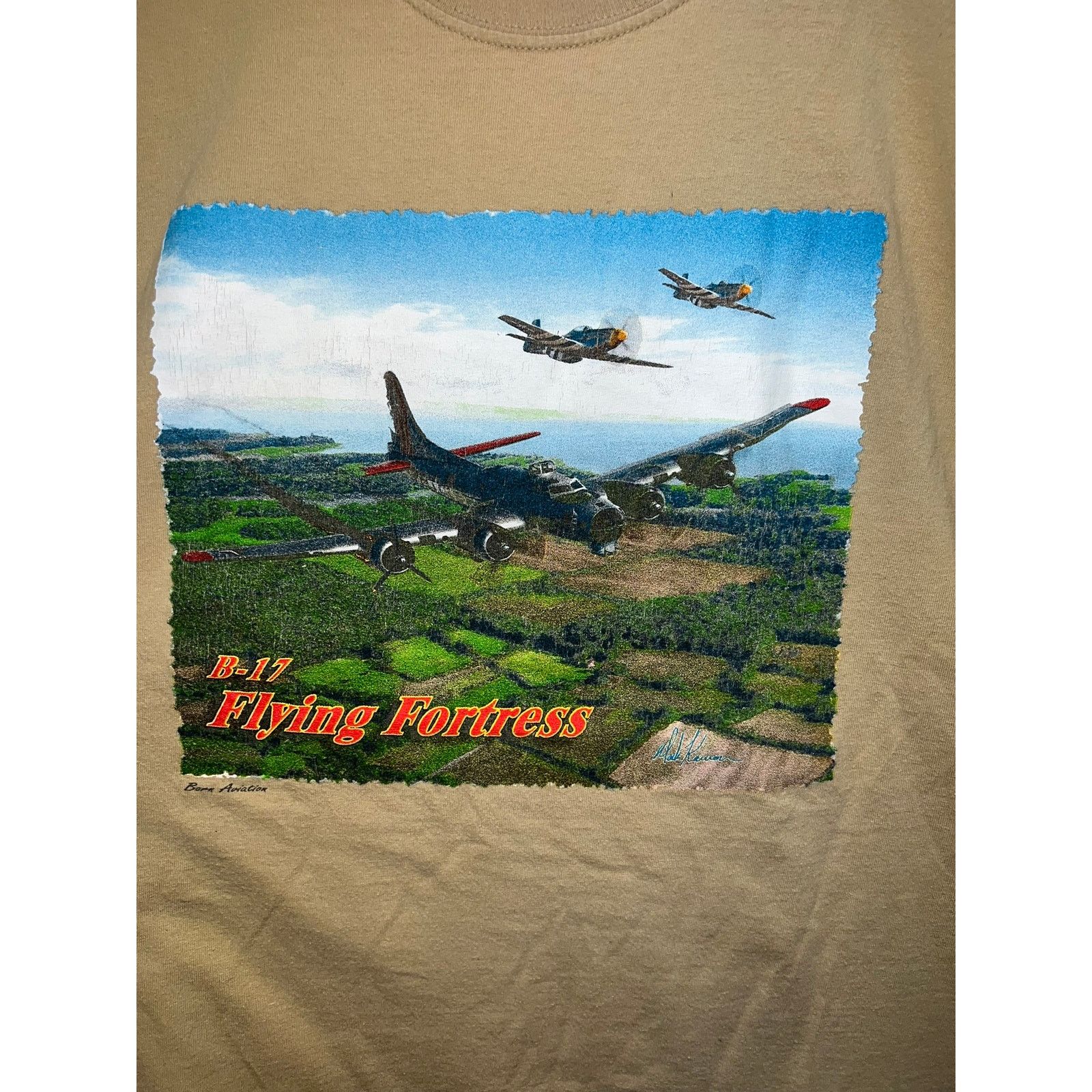 Vintage Vintage B-17 Flying Fortress Shirt Air Force Plane VTG XL Size US XL / EU 56 / 4 - 2 Thumbnail