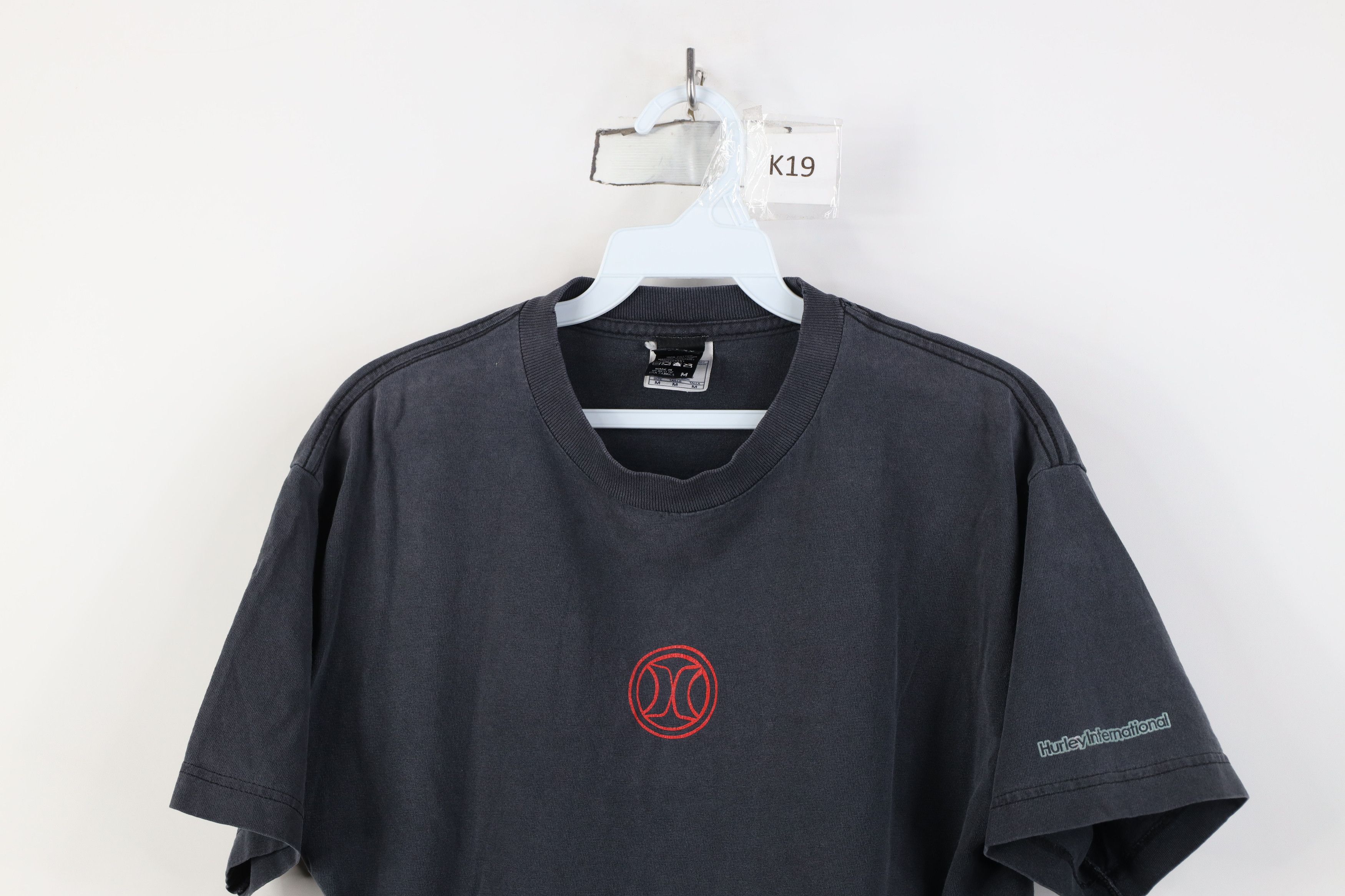 Hurley Vintage 90s Y2K Hurley Surfing Spell Out T-Shirt Black Size US M / EU 48-50 / 2 - 2 Thumbnail