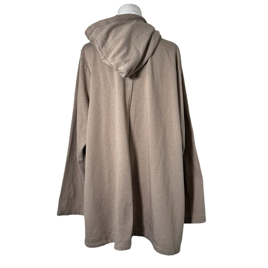 Other NWOT FRENCH LAUNDRY Women's Tan Luxury Open Hoodie Jacket 2X Size XXL / US 16-18 / IT 52-54 - 7 Thumbnail