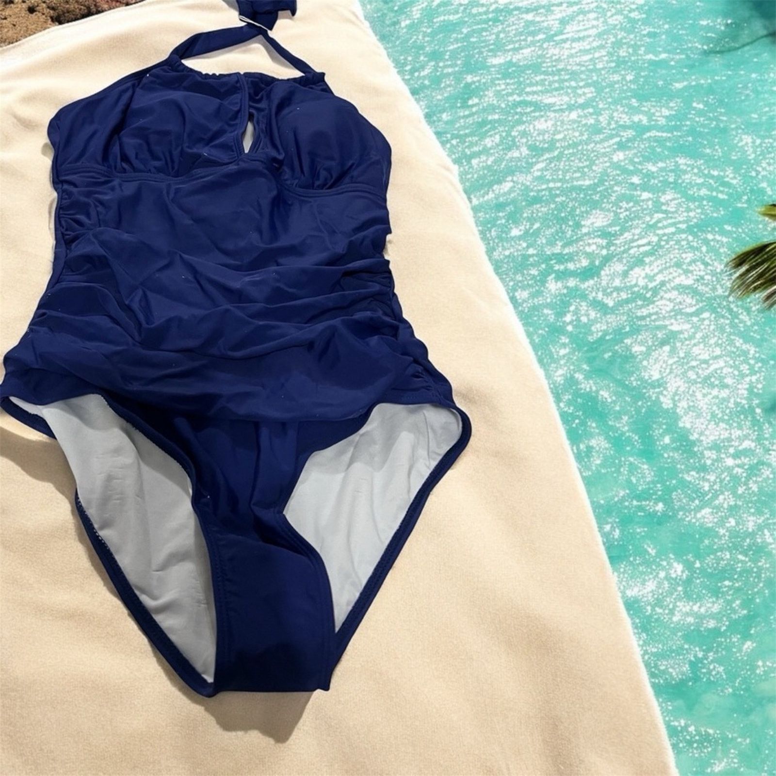 & Other Stories Eomenie One Piece Bathing Suit Halter Swimsuit M Size ONE SIZE - 2 Thumbnail