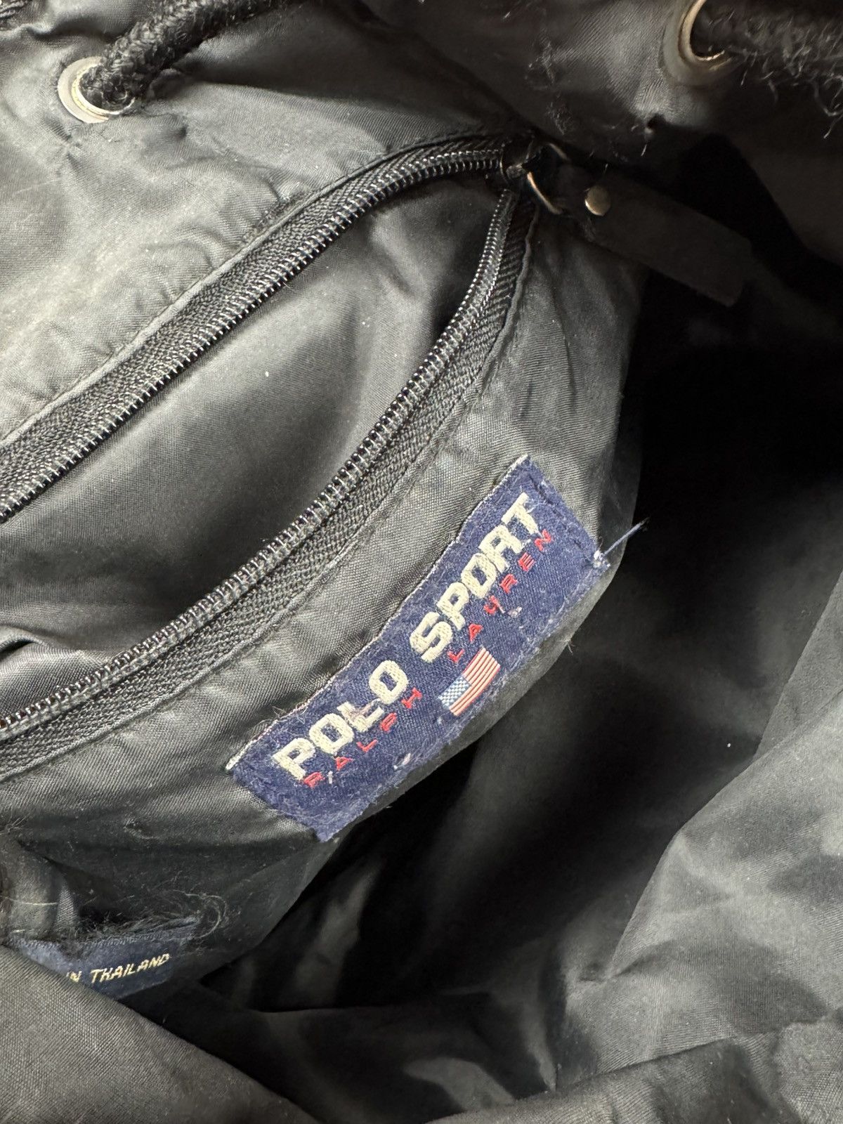 Polo Ralph Lauren Vintage 90's Polo Sport Ralph Lauren Drawstring Backpack Size ONE SIZE - 10 Thumbnail