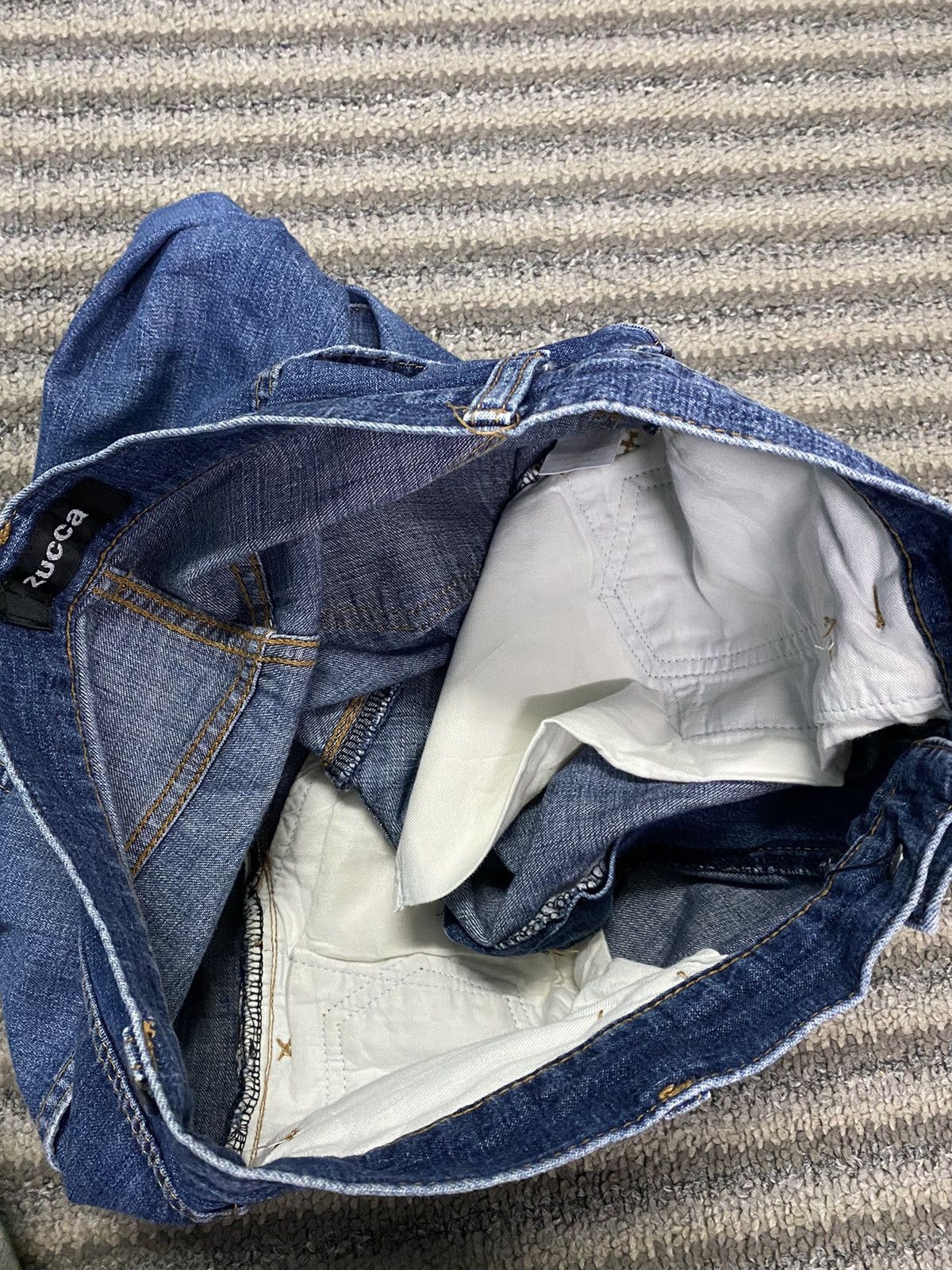 Zucca Zucca Skinny Distressed Baggy Selvedge Jeans Size US 29 - 12 Thumbnail