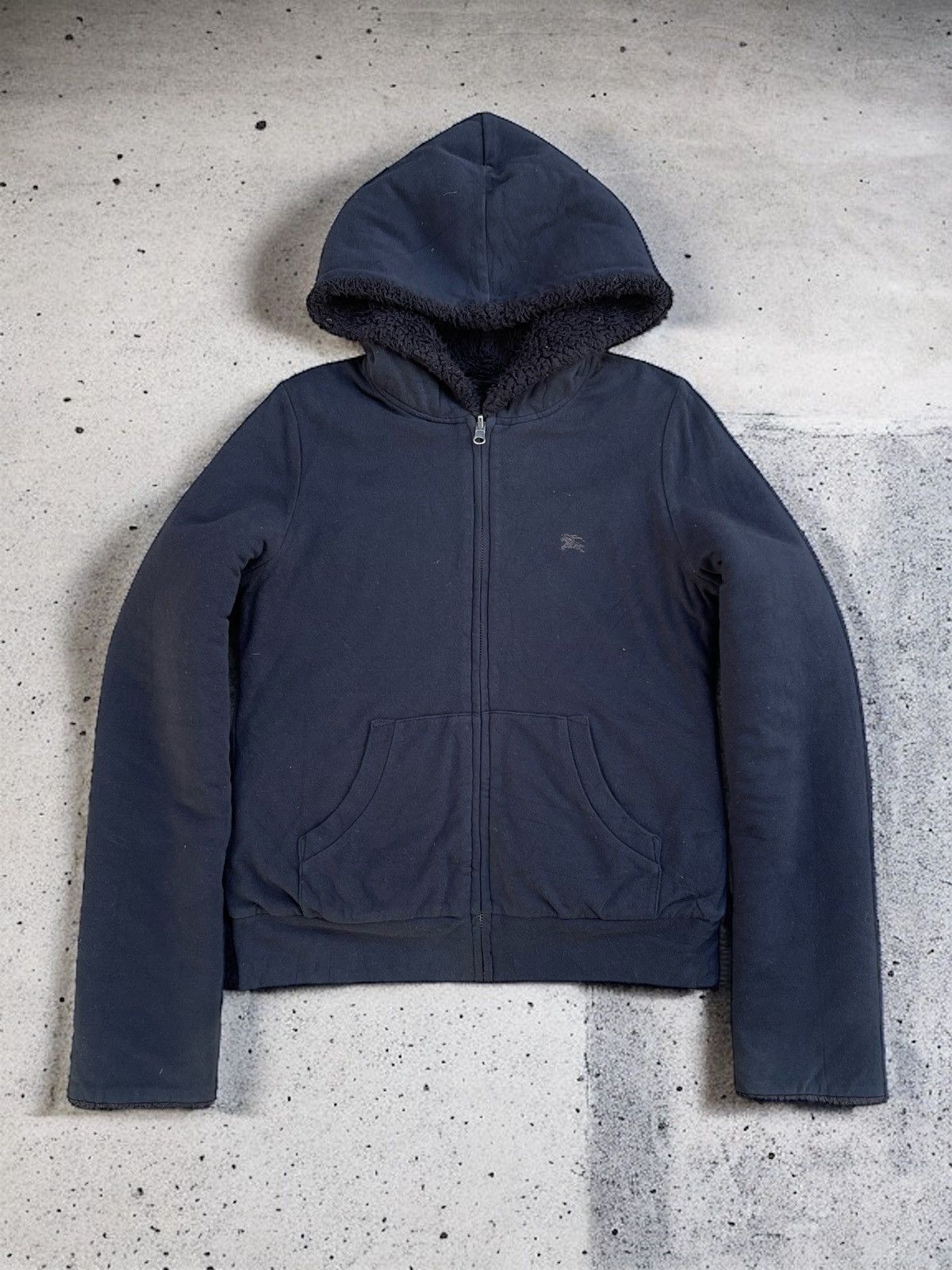 Burberry 🔥BURBERRY BLUE LABEL REVERSIBLE FLEECE SWEATER HOODIE Size S / US 4 / IT 40 - 2 Thumbnail