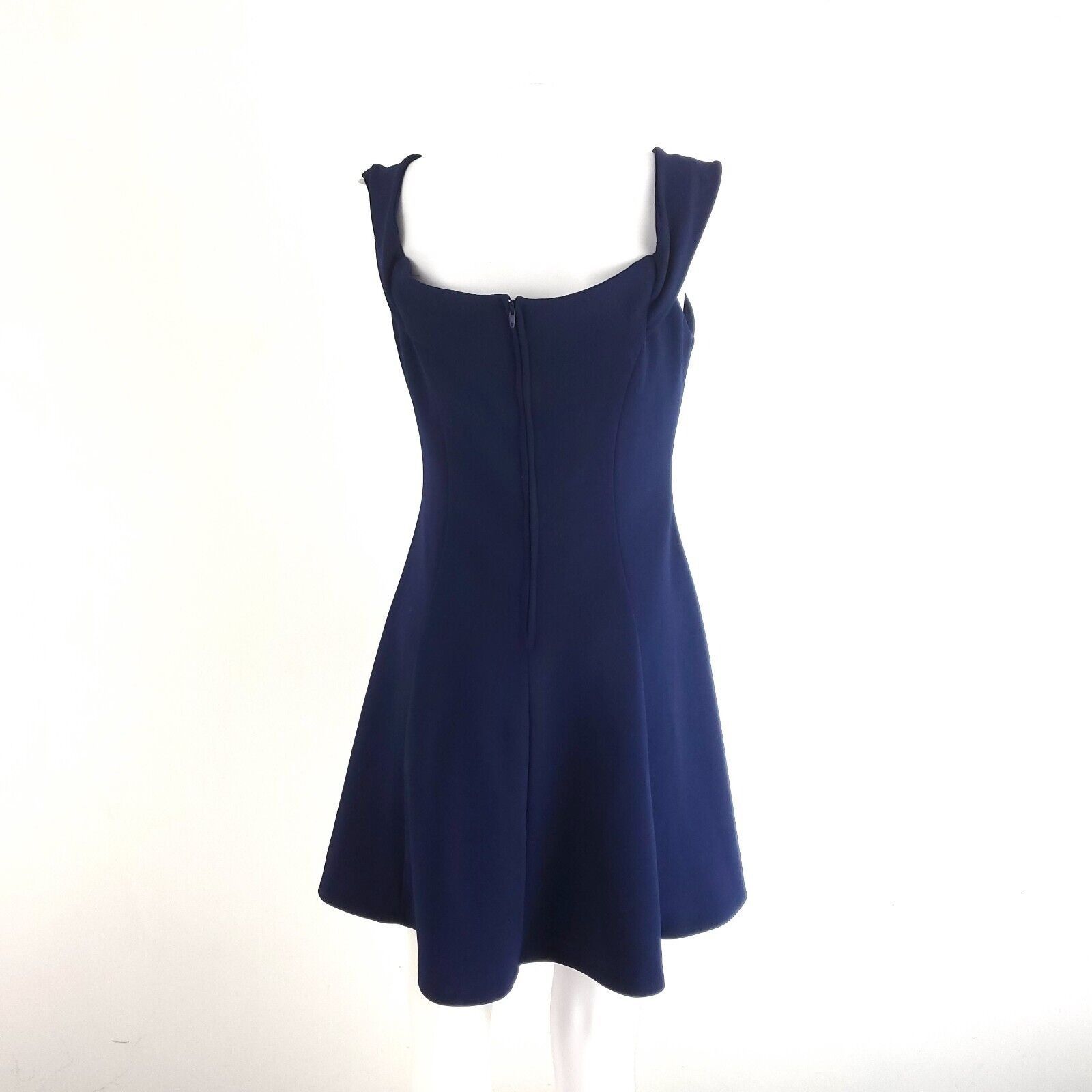 Designer Teeze Me Polyester Spandex Blue Dress Size 7 A-Line Sleevele Size M / US 6-8 / IT 42-44 - 3 Thumbnail