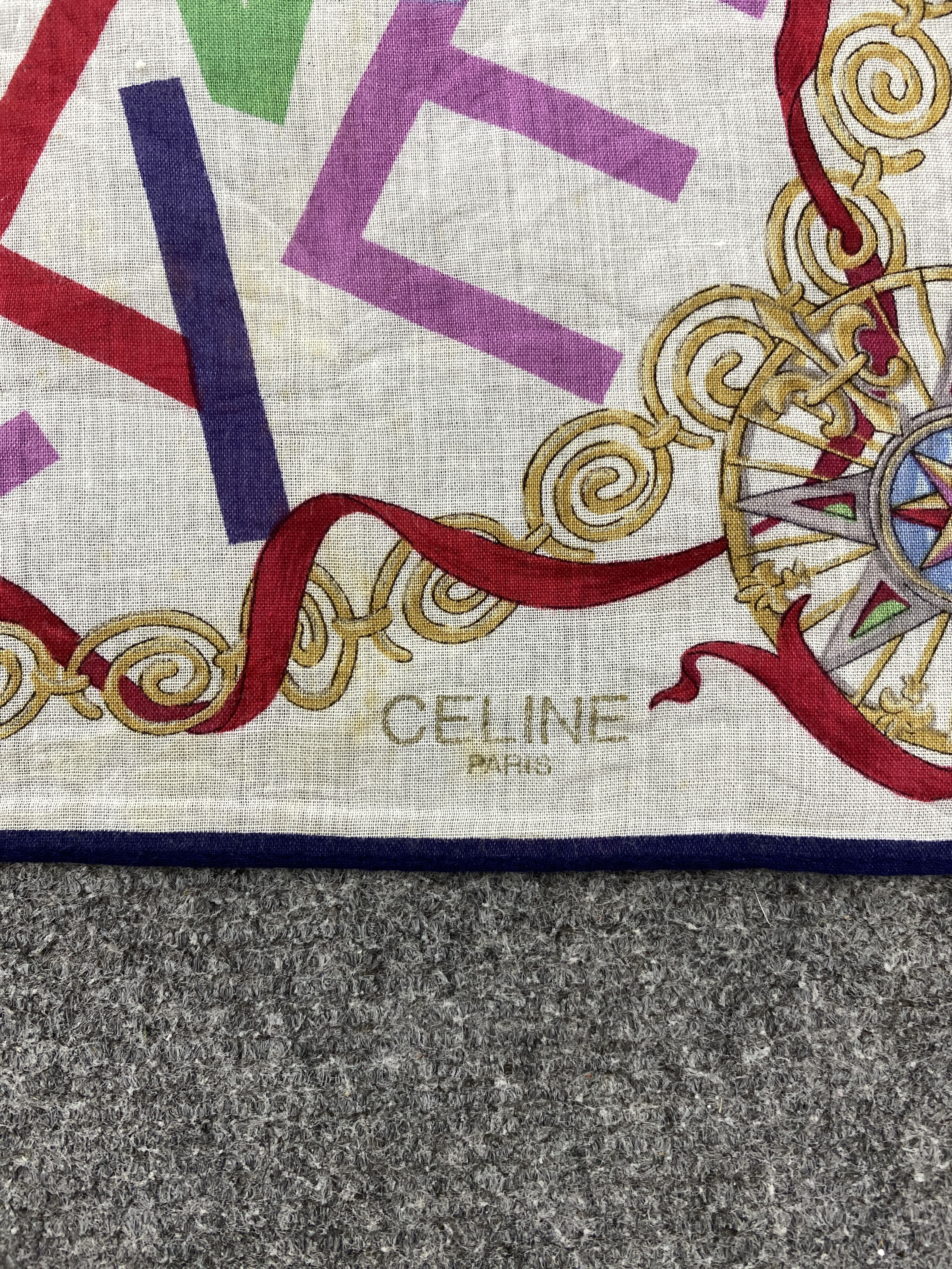 Celine Celine Handkerchief / Neckerchief / Bandana HKC0951 Size ONE SIZE - 5 Thumbnail