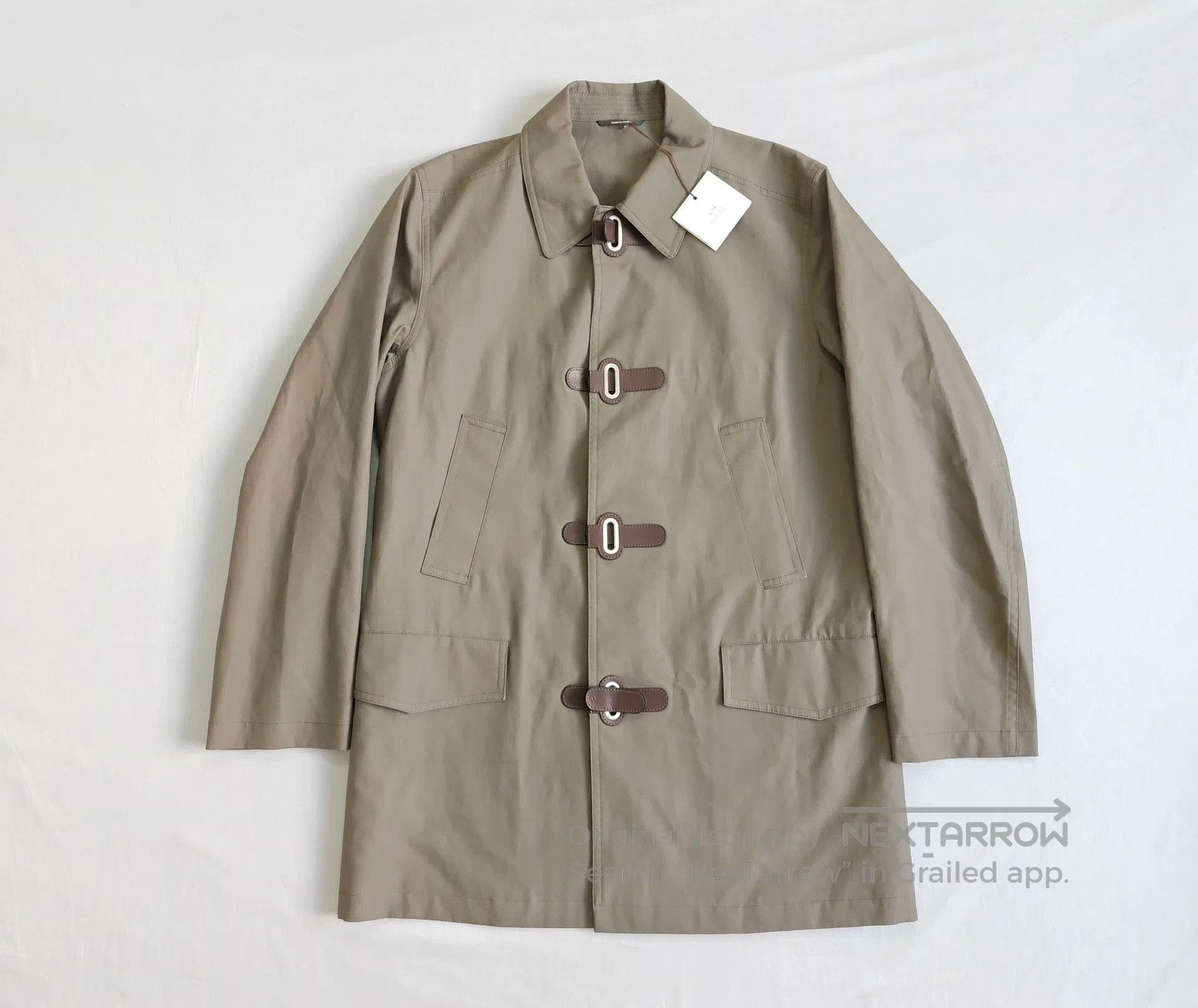 Hermes Hermes Men's Cotton Trench Coat Jacket. Size US L / EU 52-54 / 3 - 1 Thumbnail