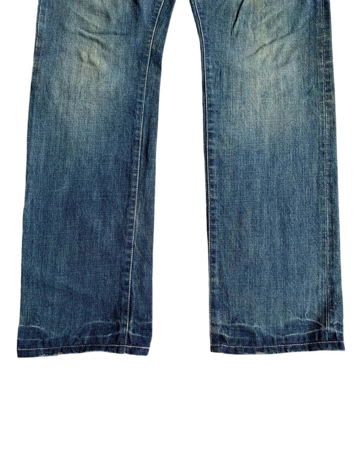 Kapital Rage Blue Japanese Button fly Selvedge Distressed Denim Size US 36 / EU 52 - 8 Thumbnail