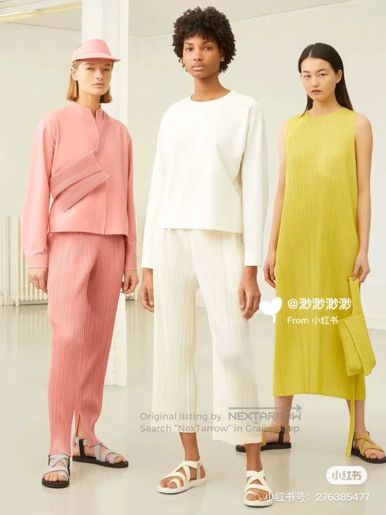 Issey Miyake Issey Miyake size:3 White Carrot Trousers Size 22" - 1 Thumbnail