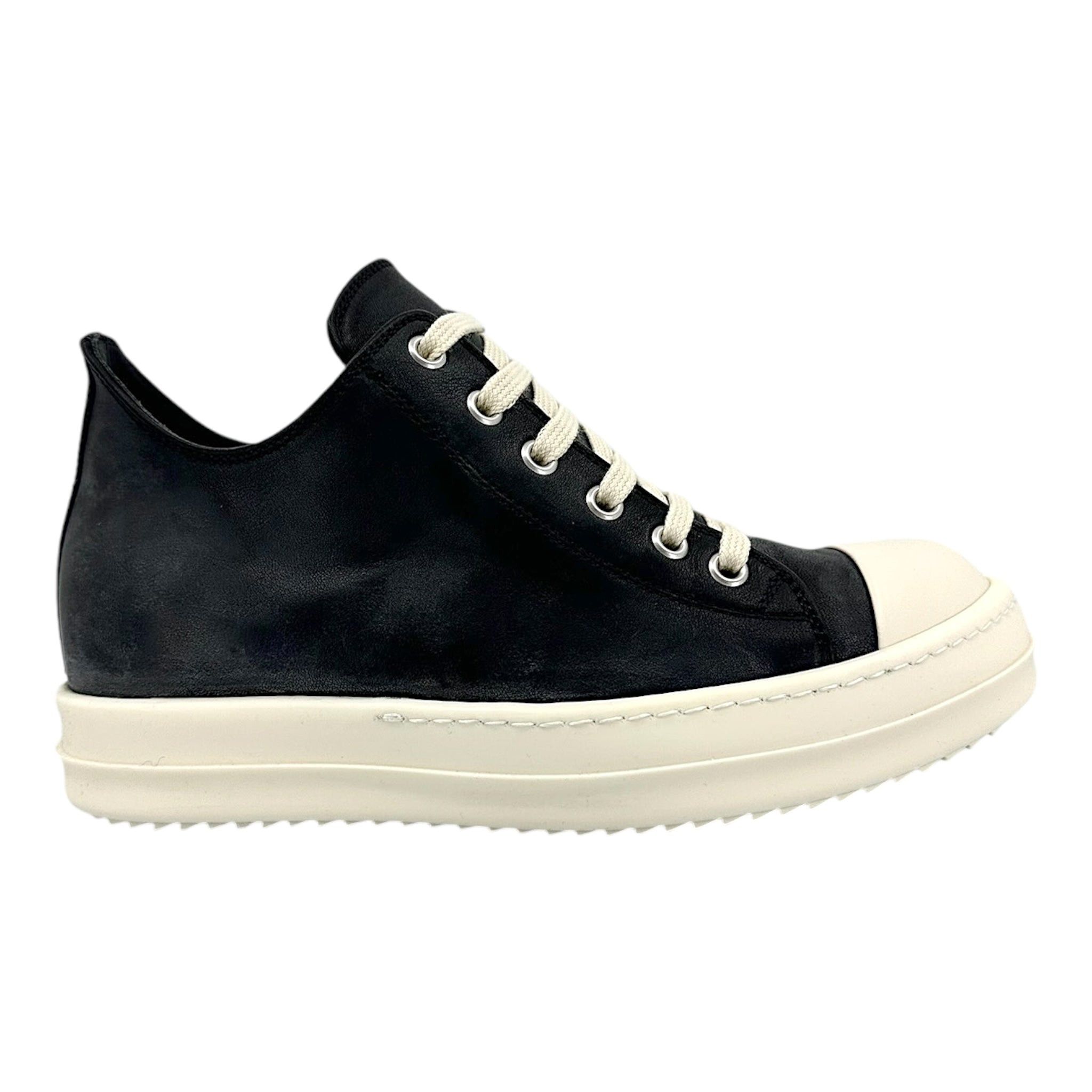 Rick Owens Lido Sneaker Low Black Milk (W) Size US 8 / IT 38 - 1 Thumbnail