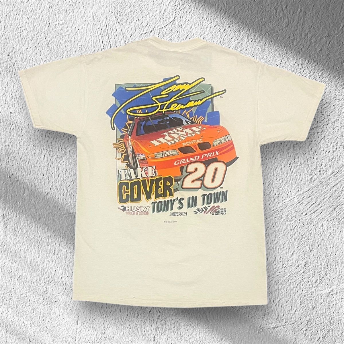 NASCAR Vintage 90s Tony Stewart “Hammer It Home” NASCAR T-Shirt Size US L / EU 52-54 / 3 - 2 Thumbnail