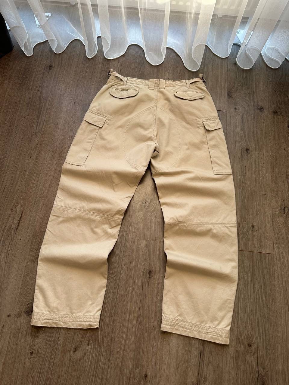 Polo Ralph Lauren × Vintage Vintage Polo Ralph Lauren Cargo Beige Baggy PRL Pants Size US 34 / EU 50 - 25 Thumbnail