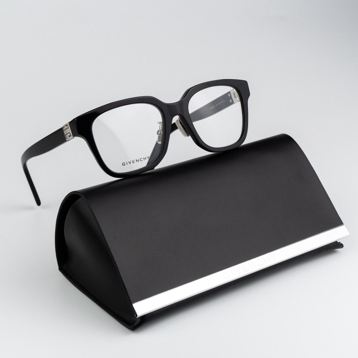 Givenchy NEW Givenchy GV50040F 001 Black Women Square Eyeglasses Size ONE SIZE - 1 Thumbnail