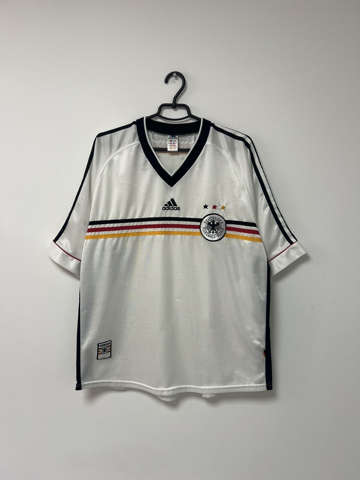 Vintage Germany 1998-99 Home Jersey Adidas Trikot Shirt Kit Men XXL Size US XXL / EU 58 / 5 - 1 Thumbnail
