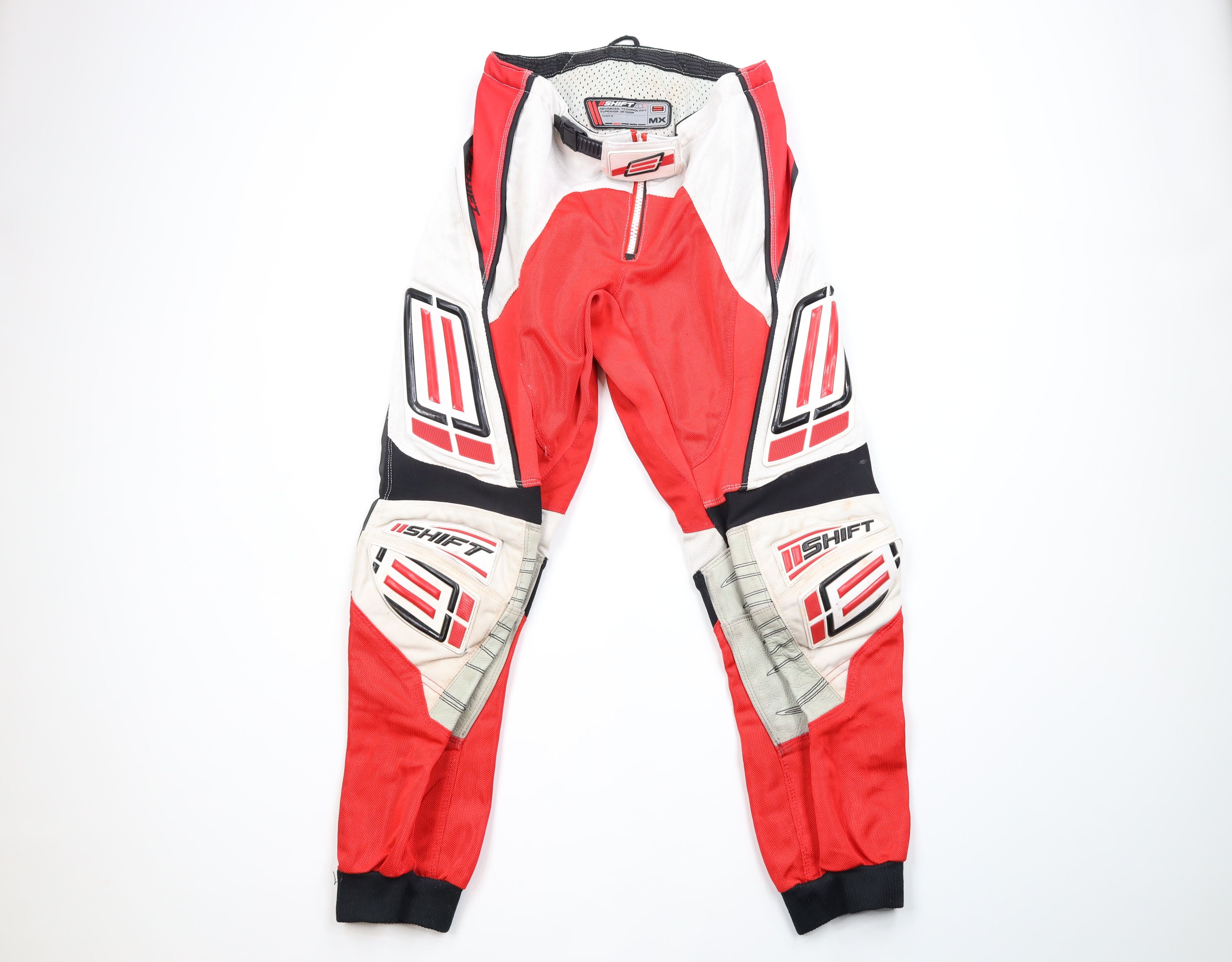 Vintage Vintage Streetwear Padded Motocross Racing Moto Pants Red Size US 32 / EU 48 - 1 Thumbnail