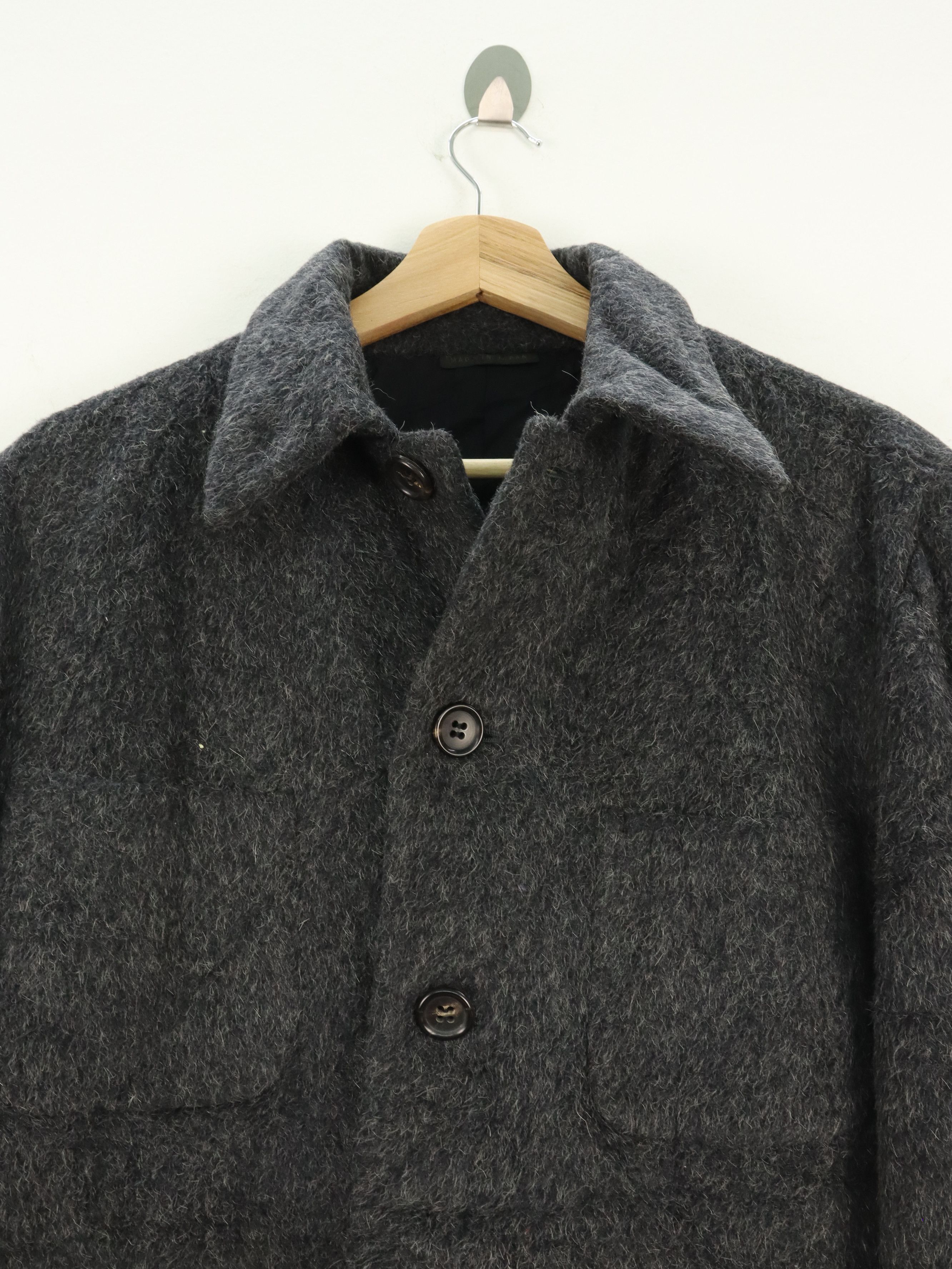 Designer Nigel Curtiss Faux Fur Coat Wool Mohair Jacket Size US M / EU 48-50 / 2 - 3 Thumbnail