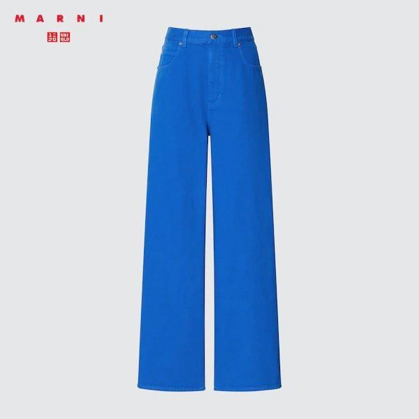 Marni Marni x Uniqlo Blue Baggy Jeans Pants size 31 Size 30" / US 8 / IT 44 - 1 Thumbnail