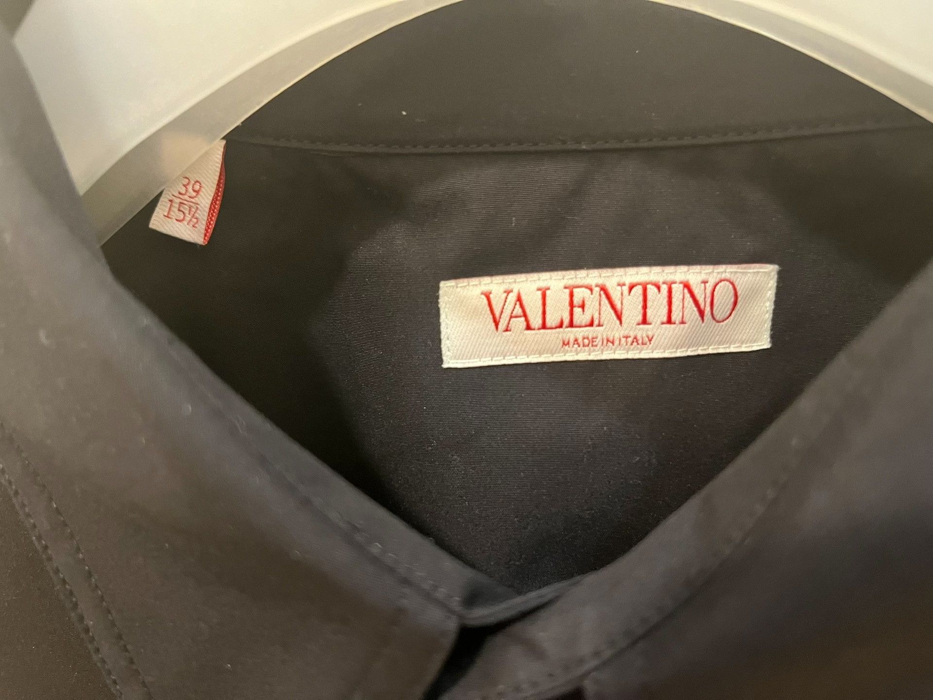 Valentino Valentino Main Line Cotton Black Shirt Size US M / EU 48-50 / 2 - 3 Thumbnail