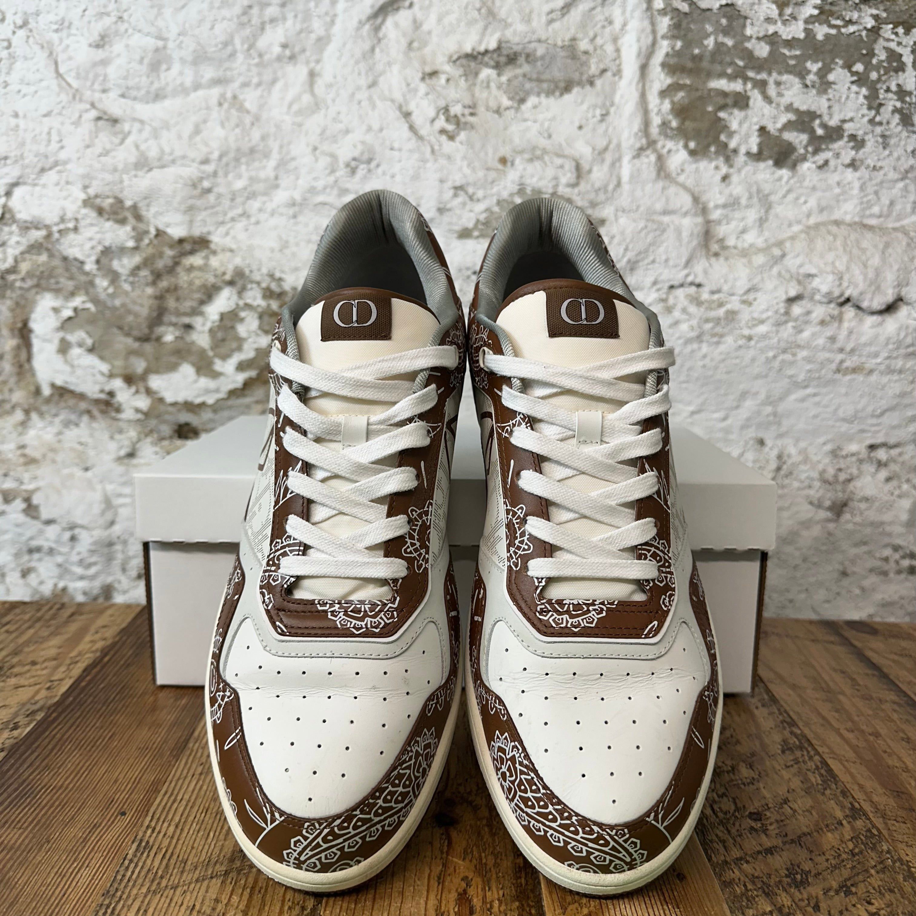 Dior Dior B27 Low Brown Paisley White Sneaker Sz 15 (48) Size US 15 / EU 48 - 3 Thumbnail