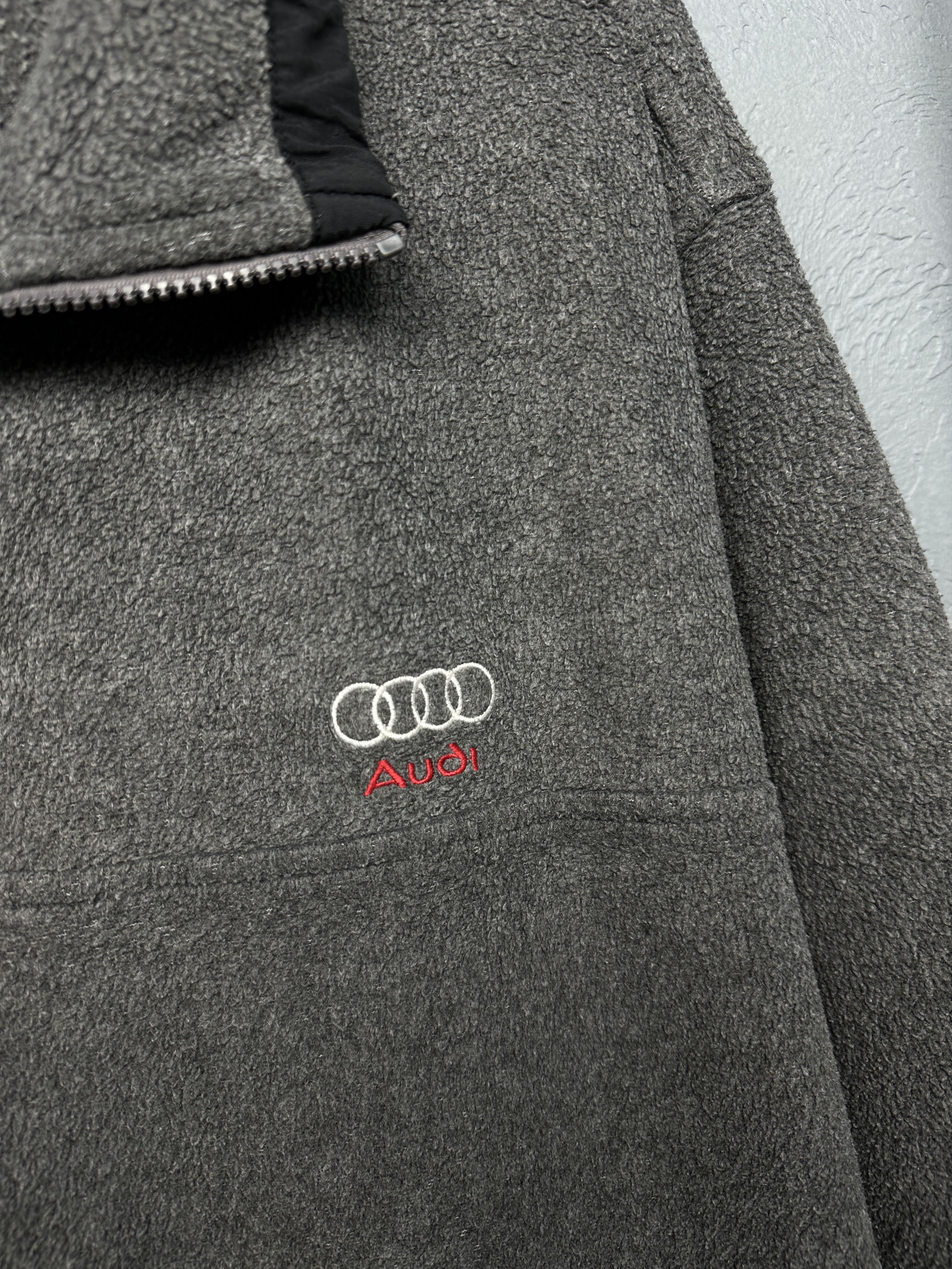Audi Audi Vintage Mens 1\4 Zip Fleece Jacket Size US L / EU 52-54 / 3 - 3 Thumbnail