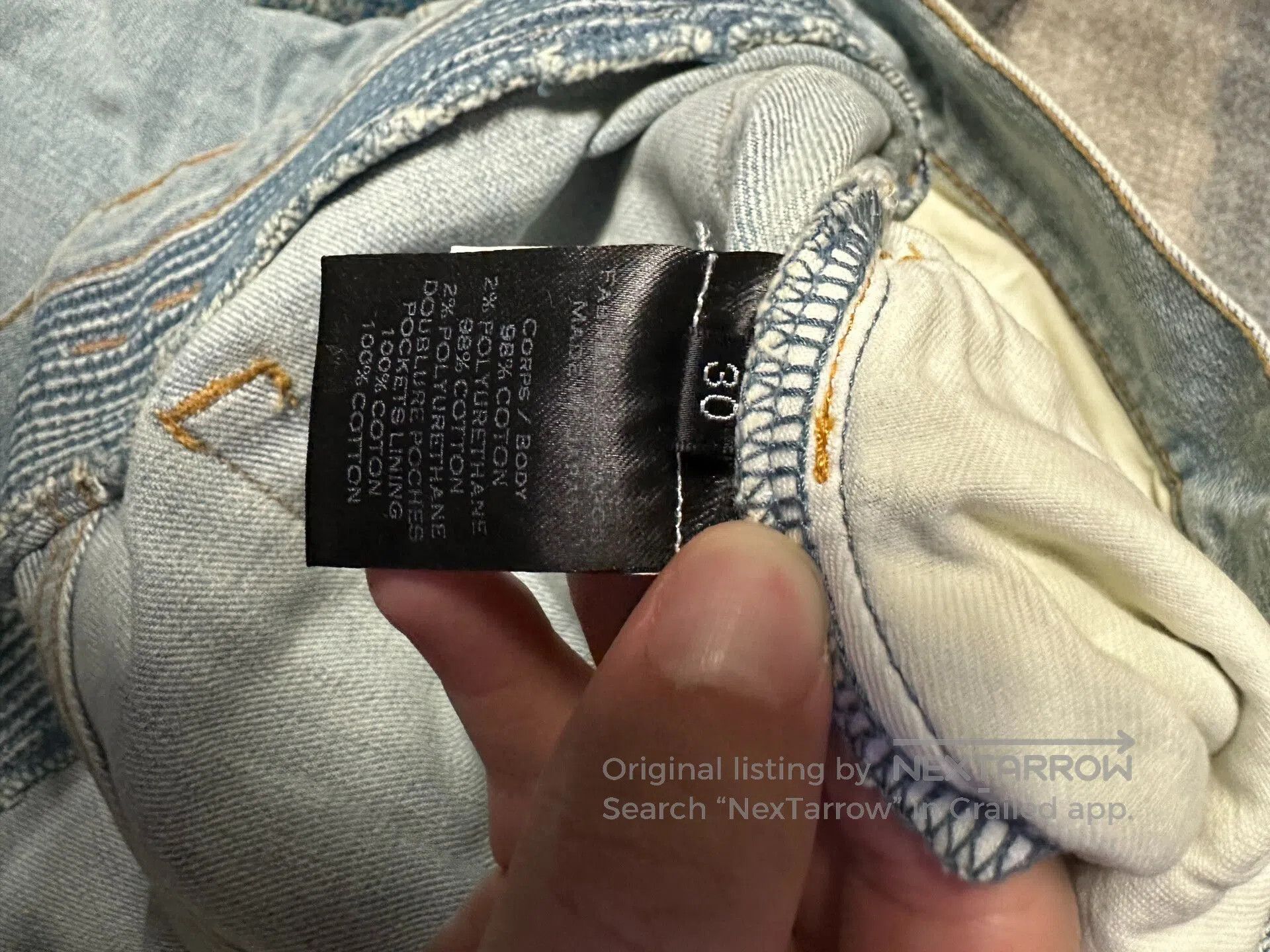 Balmain balmain denim pants for sale, size 30. Size US 30 / EU 46 - 4 Thumbnail