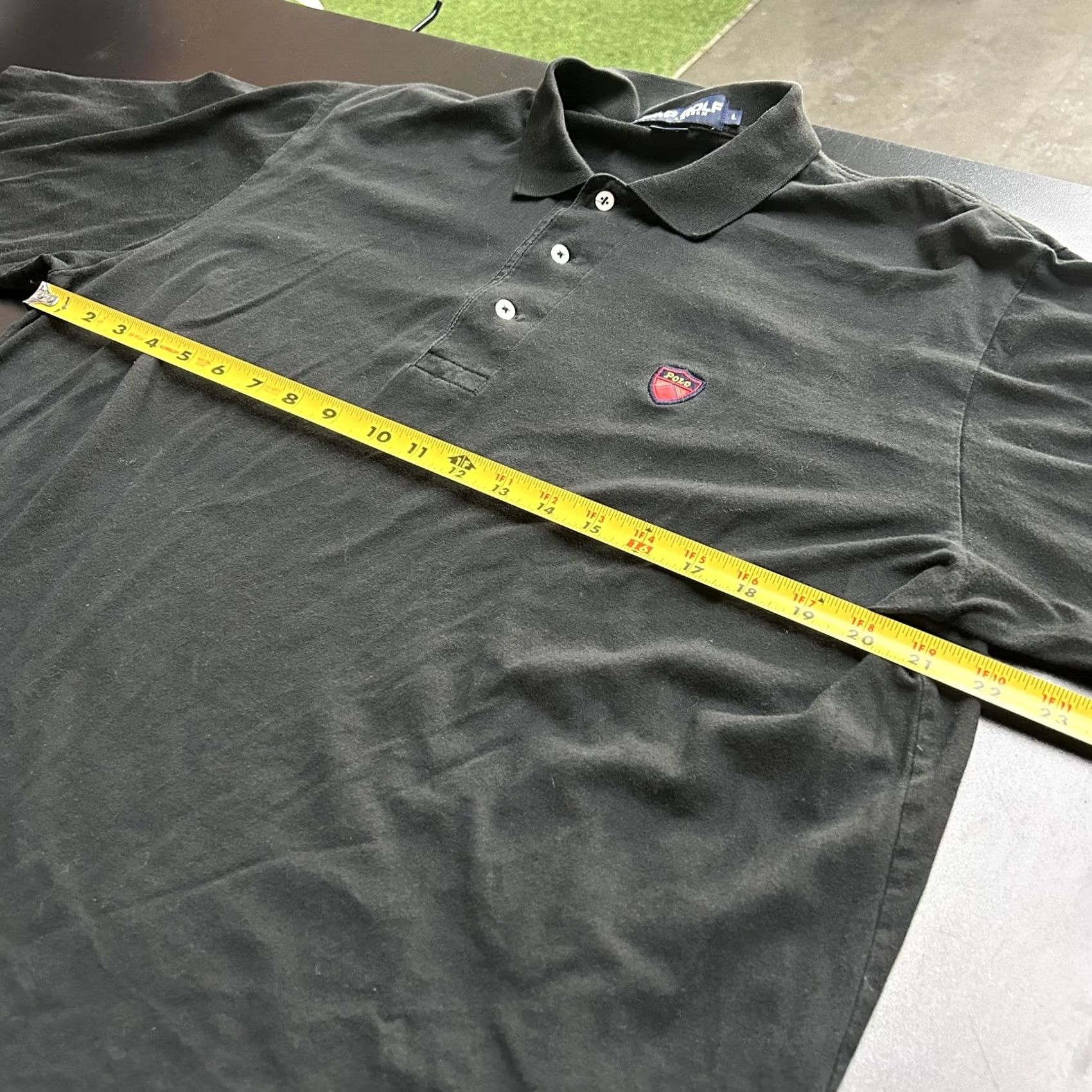 Polo Ralph Lauren Polo Ralph Lauren Polo Shirt Mens Large Black 100% Cotton Short Sleeve Golf Embroidered Crest Shirt Size US L / EU 52-54 / 3 - 4 Thumbnail