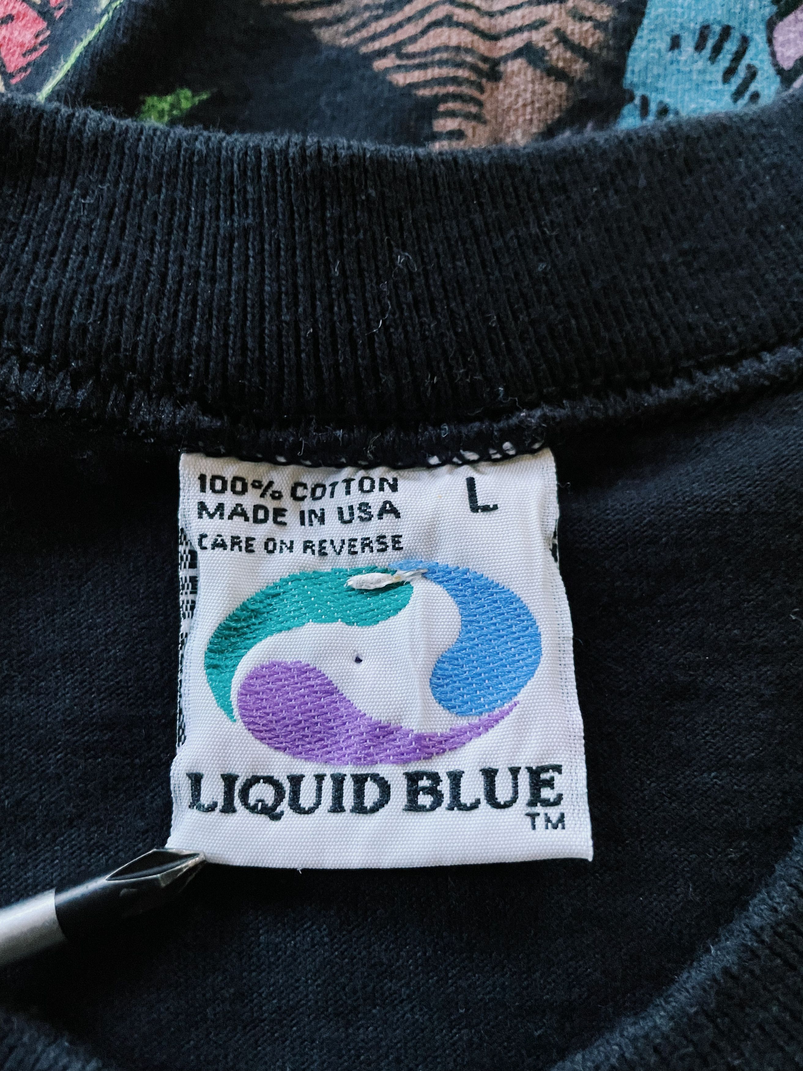 Liquid Blue Vintage Liquid Blue Wizard & Dragon Double Sided T-shirt Size US L / EU 52-54 / 3 - 7 Thumbnail