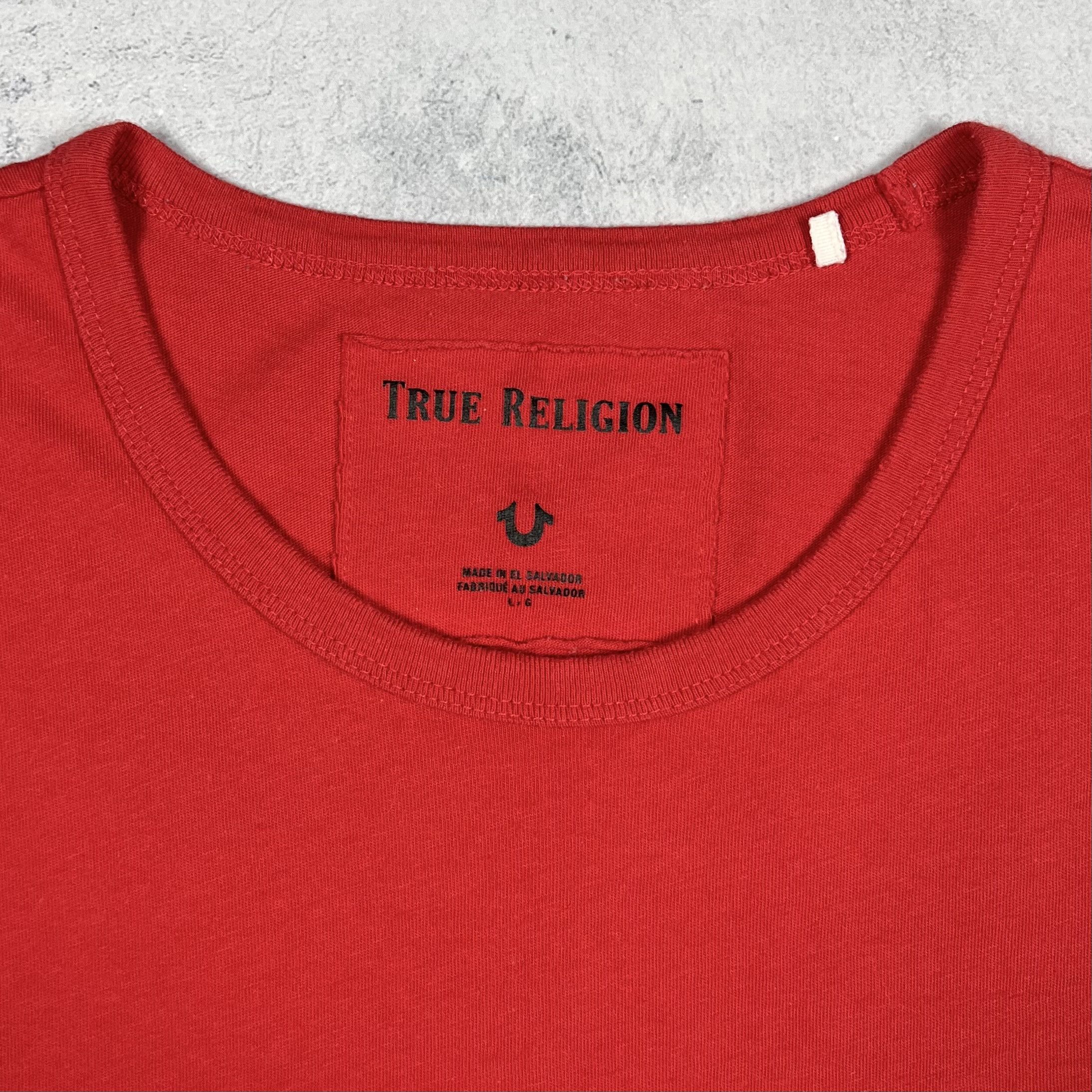 True Religion True Religion Big Buddha Logo Y2K Japanese T Shirt Size US L / EU 52-54 / 3 - 12 Thumbnail