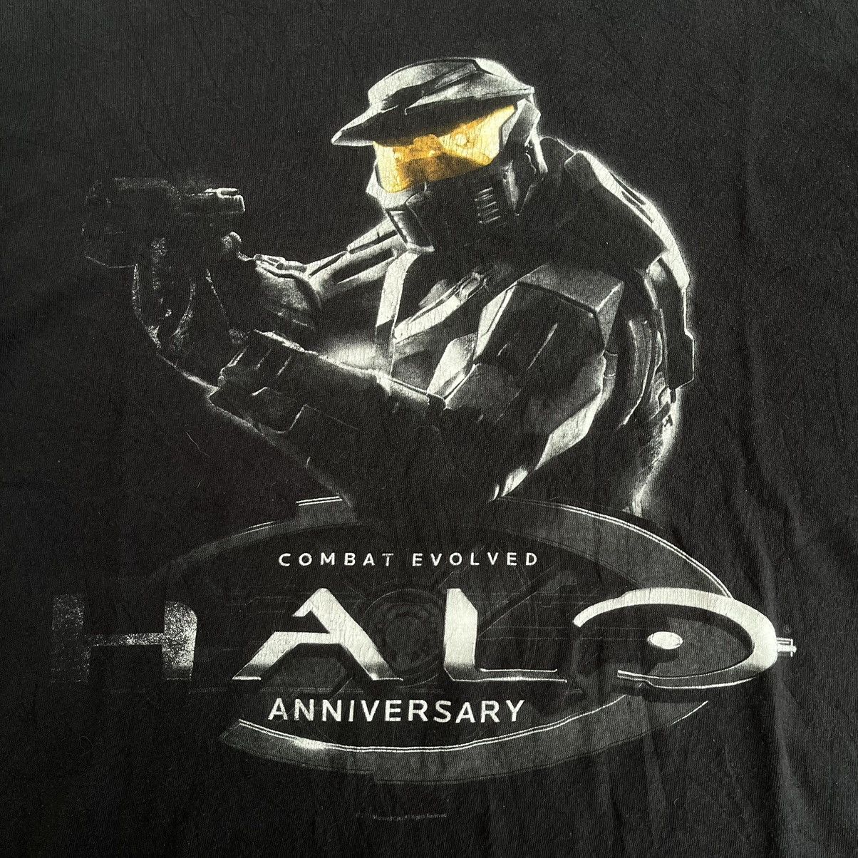 Nintendo × Playstation Halo 2011 Combat Evolved Anniversary Xbox Game Promo Tee Size US XL / EU 56 / 4 - 4 Thumbnail