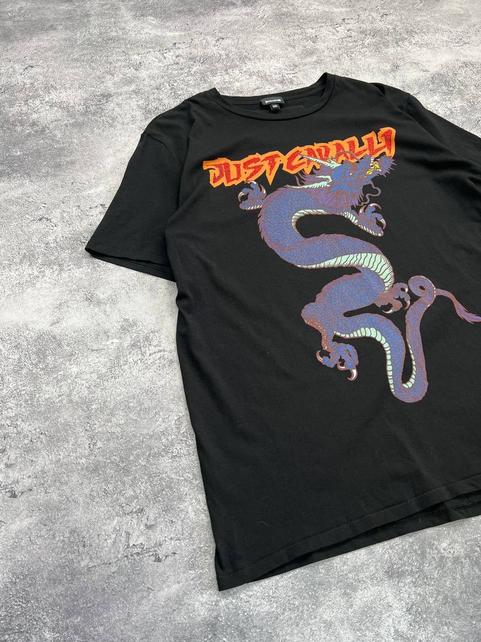 Just Cavalli Just Cavalli Dragon Big Logo T-Shirt Y2K Roberto Cavalli Tee Size US XXL / EU 58 / 5 - 2 Thumbnail