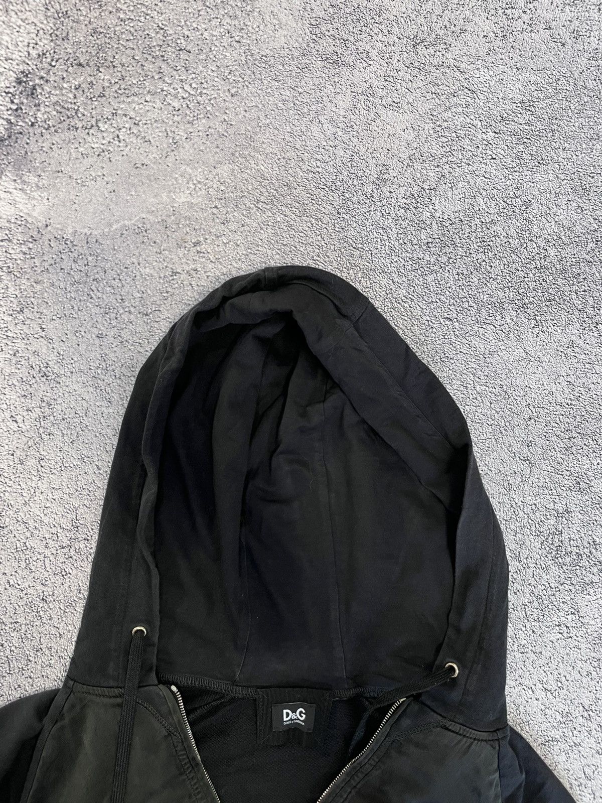 Dolce & Gabbana Vintage D&G Dolce & Gabbana Zip Hoodie Silk Panel Cowl Neck Size M / US 6-8 / IT 42-44 - 20 Thumbnail