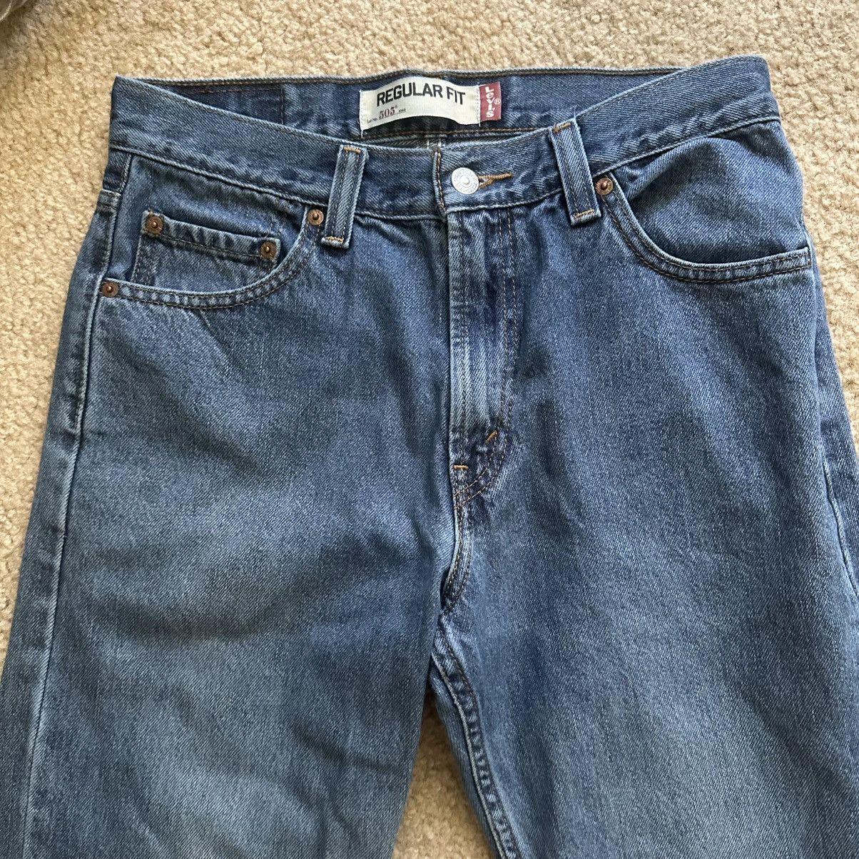 Levi's Vintage Y2K Levi’s 505 Regular Fit Cuttoff Jeans Medium Wash Size US 30 / EU 46 - 3 Thumbnail