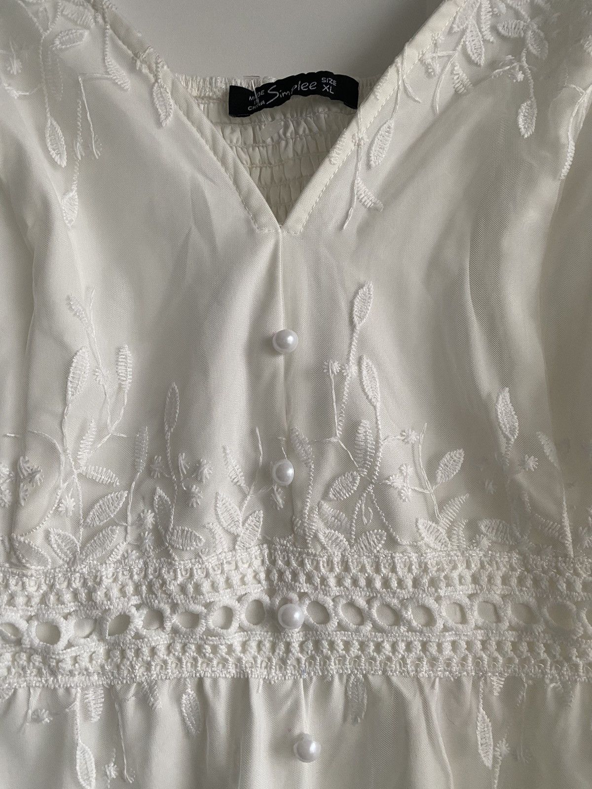 Other New Simplee Women’s Elegant Lantern Sleeve Ruffle HemDresses Size XL / US 12-14 / IT 48-50 - 8 Thumbnail