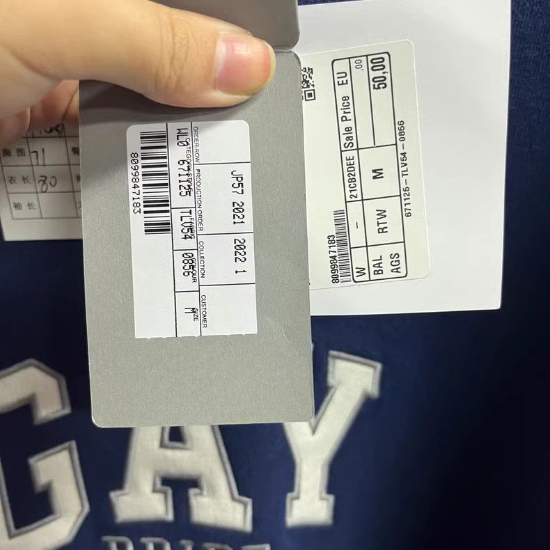 Balenciaga balenciaga hoodie -DMC Size US M / EU 48-50 / 2 - 5 Thumbnail