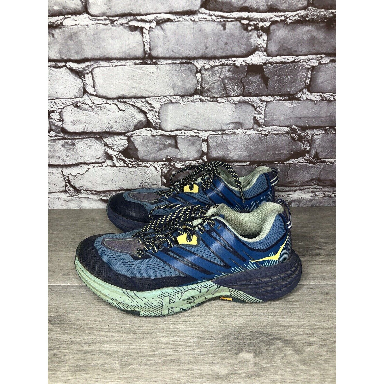 Hoka Hoka One One Speedgoat 3 Blue Synthetic Sneakers Shoes Women Size US 7 / IT 37 - 7 Thumbnail