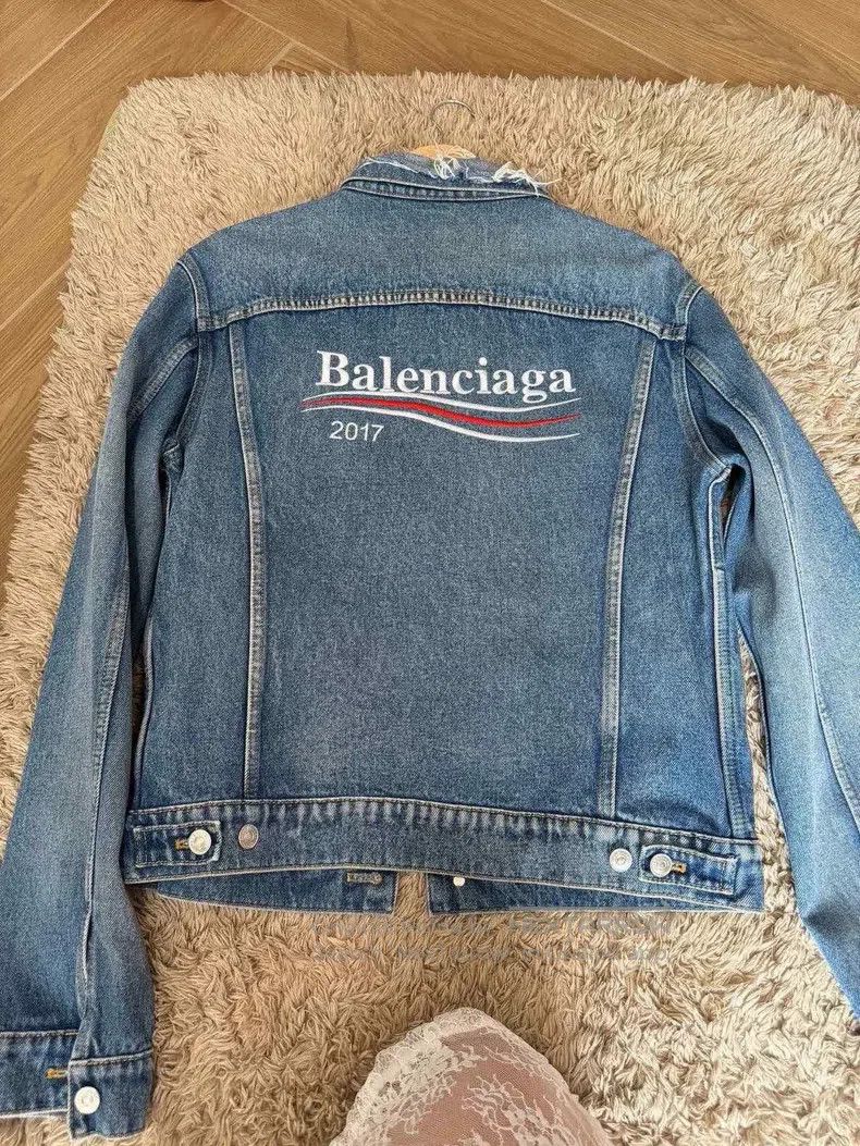 Balenciaga Balenciaga Denim Jacket Size US M / EU 48-50 / 2 - 6 Thumbnail