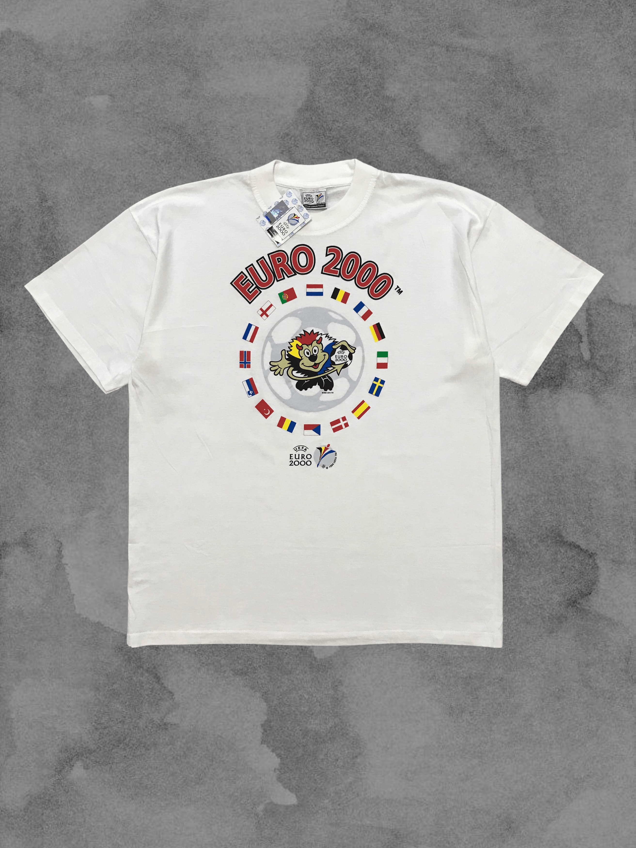 Vintage EURO 2000 UEFA Vintage T-Shirt Tee Soccer Football Rare 1994 Size US XL / EU 56 / 4 - 1 Thumbnail