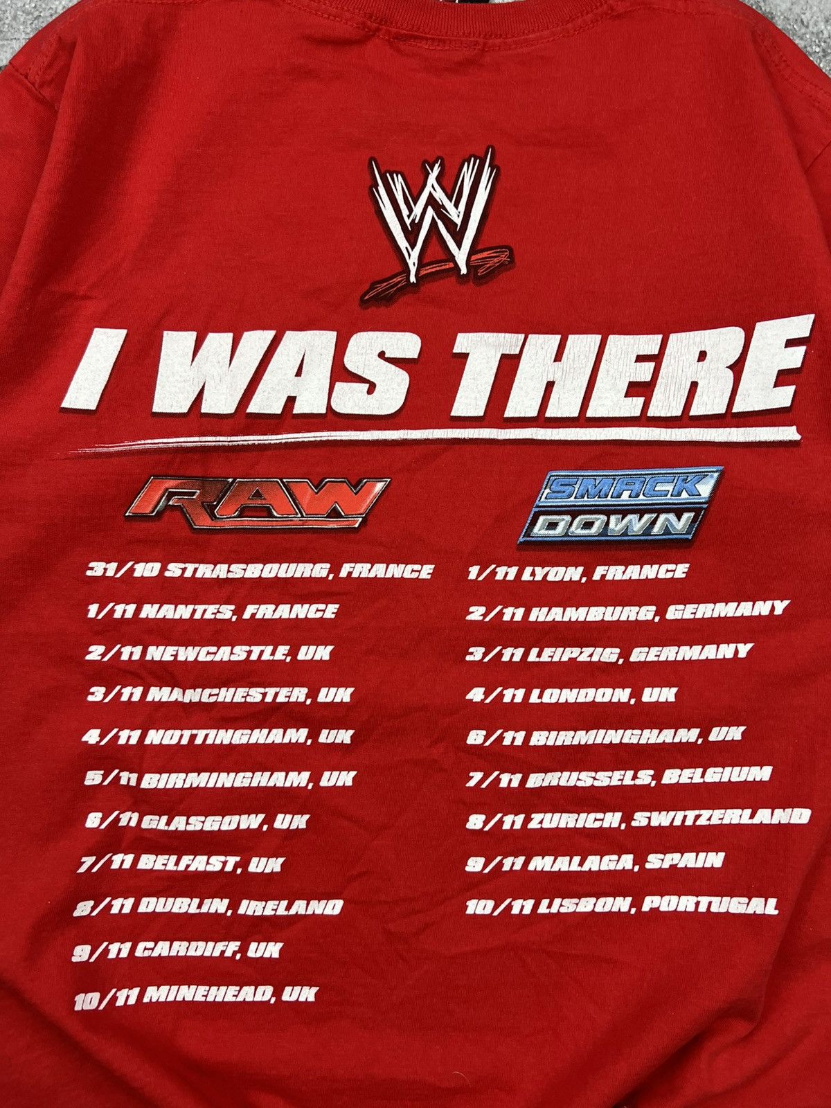 WWE Vintage WWE T Shirt Tee I Was There Raw Smack Down Size US S / EU 44-46 / 1 - 7 Thumbnail