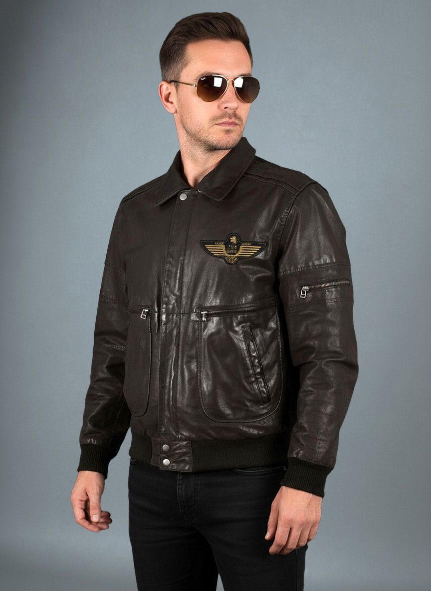 Vintage Vintage 90s men's flight A2 leather bomber jacket | Grailed
