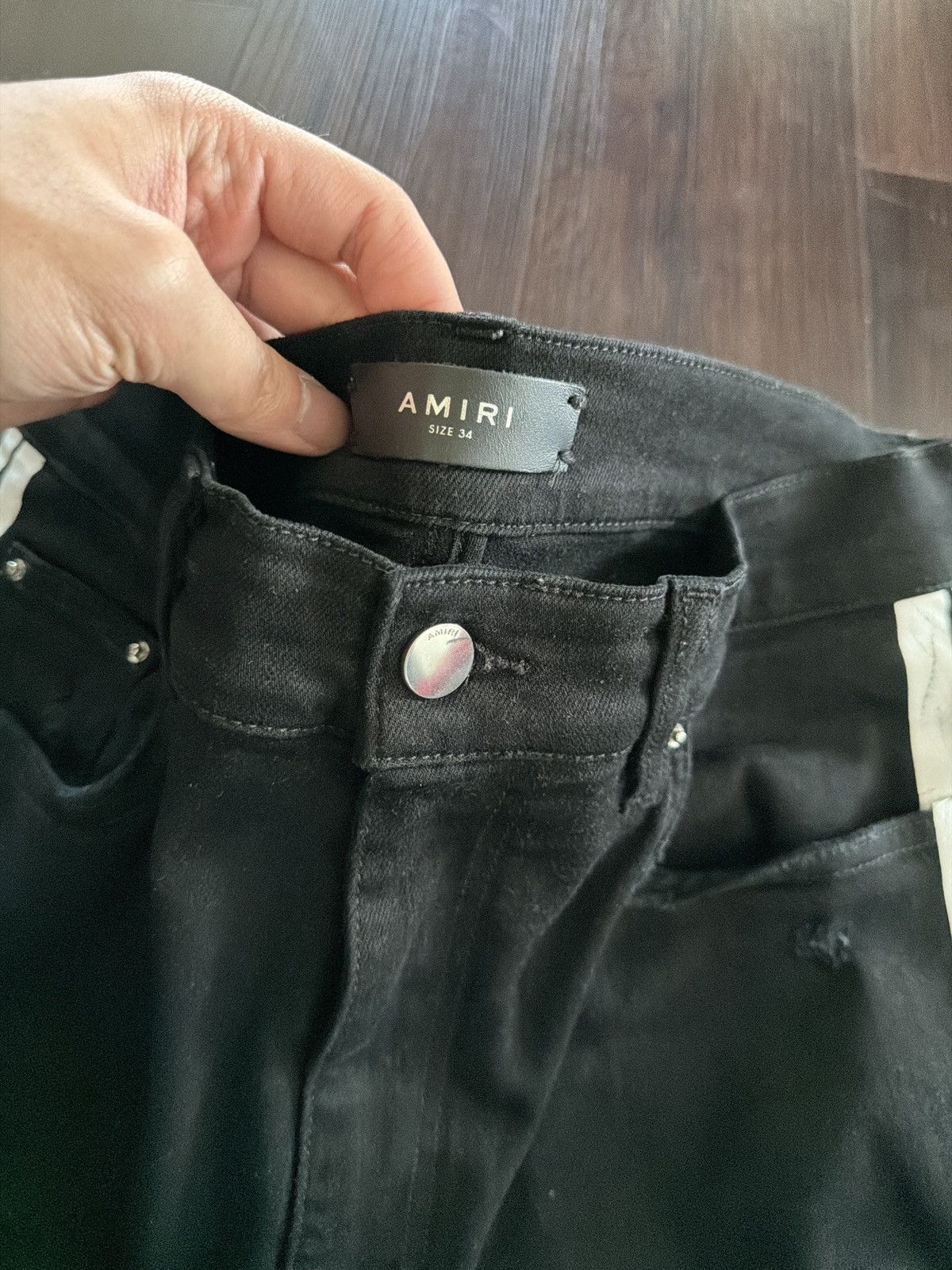 Amiri Amiri Black White Striped Size US 34 / EU 50 - 3 Thumbnail