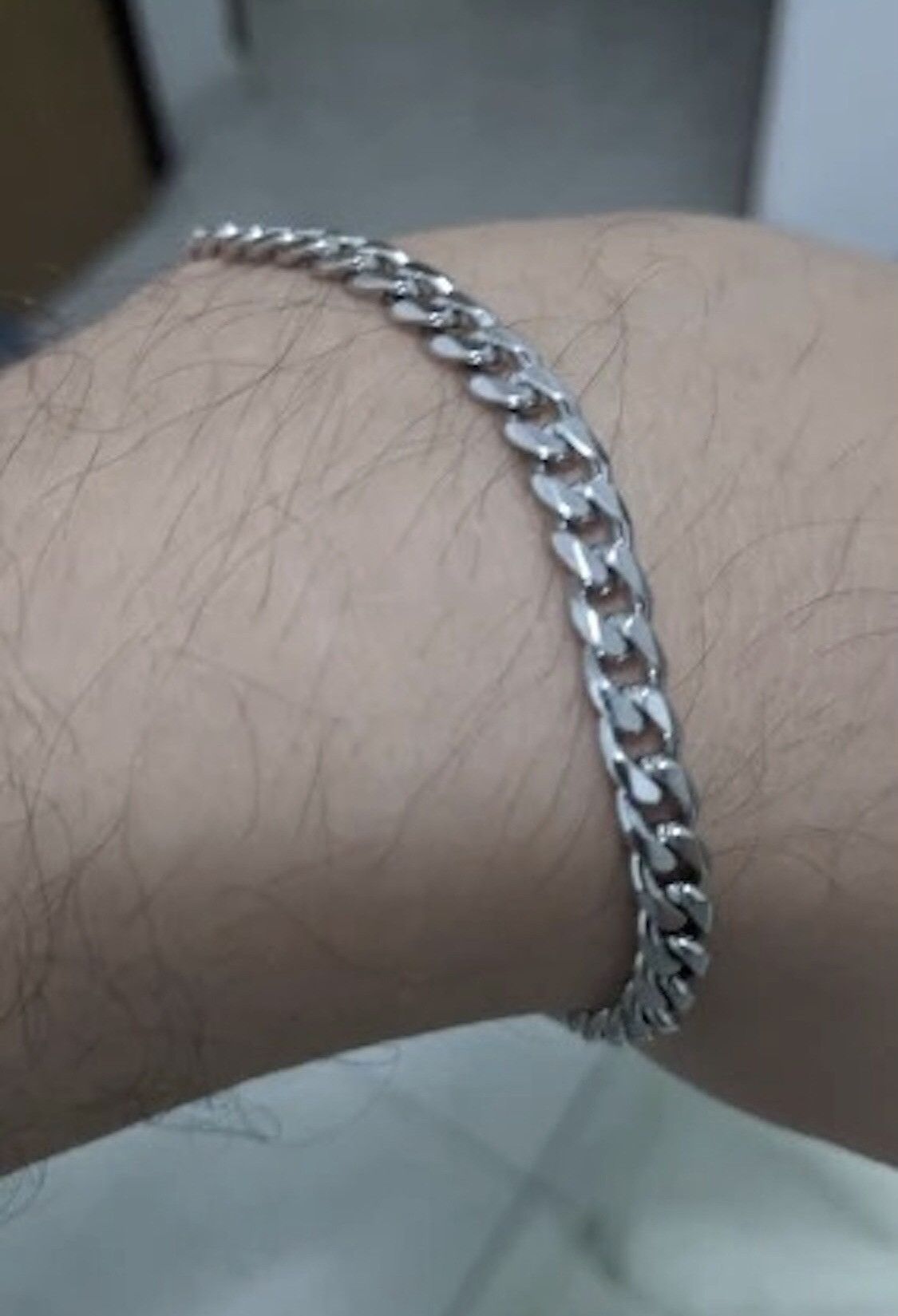 Other 3 MM Width Cuban Link Chain Bracelet Size ONE SIZE - 2 Thumbnail