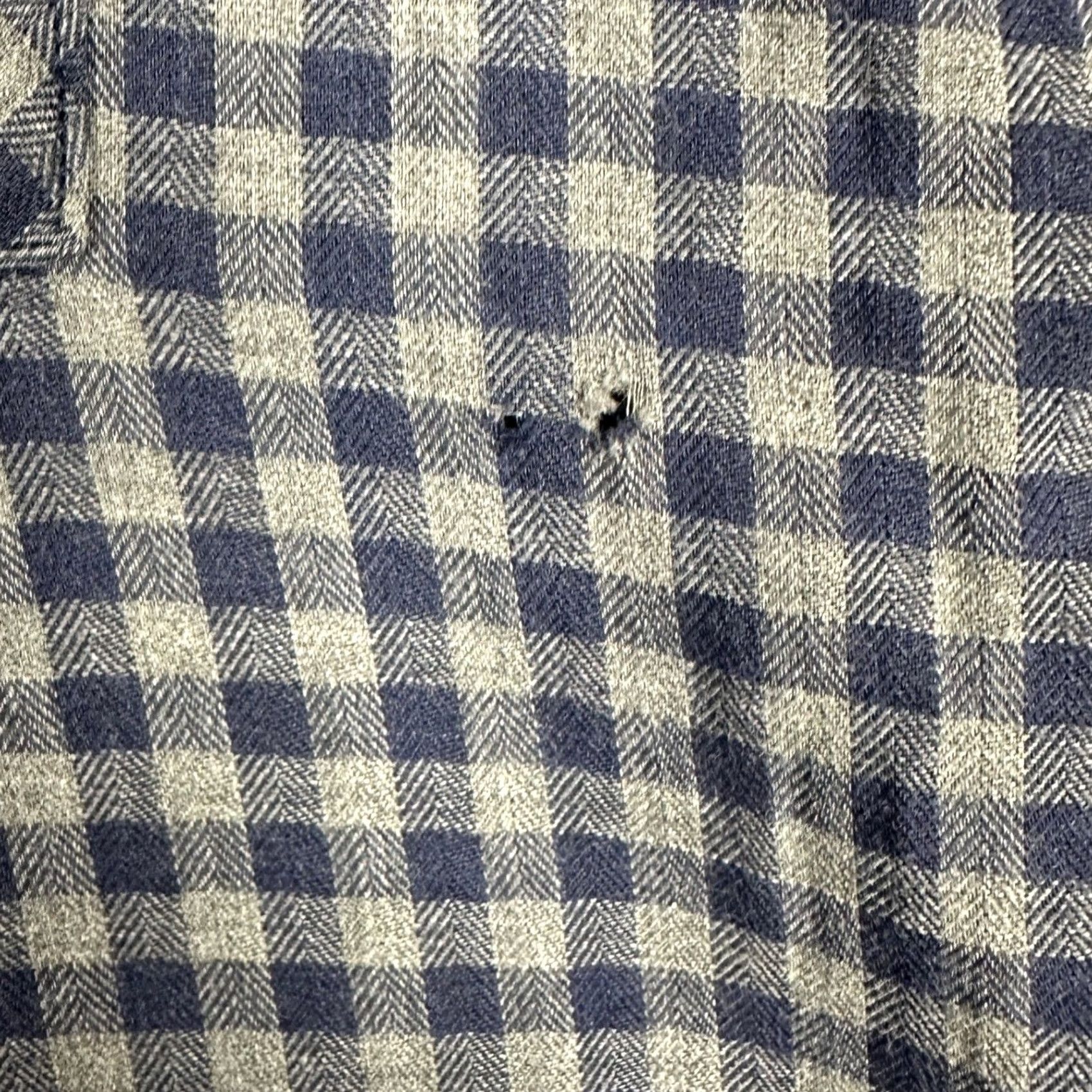 Billy Reid Billy Reid Shirt Mens Medium Navy Grey Button Up Gingham Check Casual Pockets Size US M / EU 48-50 / 2 - 5 Thumbnail