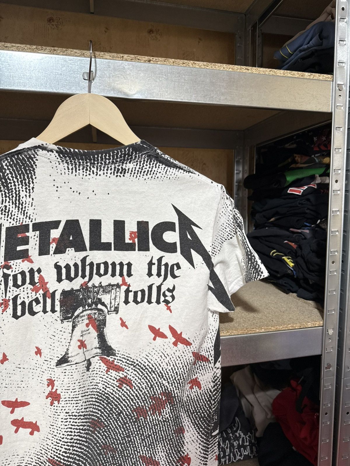 Band Tees × Metallica × Vintage Vintage 2013 Metallica For Whom The Bell Tolls Rock T-Shirt Size US S / EU 44-46 / 1 - 6 Thumbnail