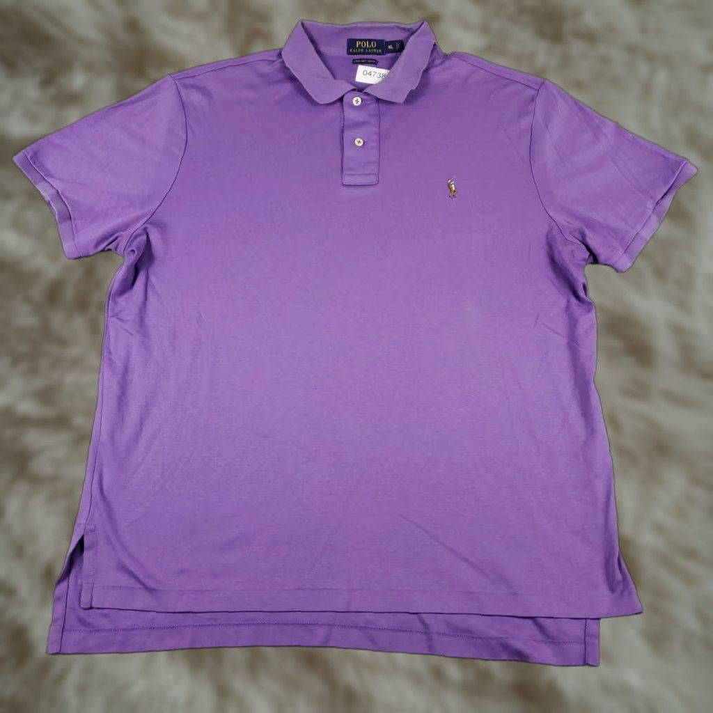 Ralph Lauren Ralph Lauren Polo Shirt Mens XL Purple Pony Short Sleeve Casual Button Collar Shirt Mens XL Purple Polo Ralph Lauren Size US XL / EU 56 / 4 - 1 Thumbnail