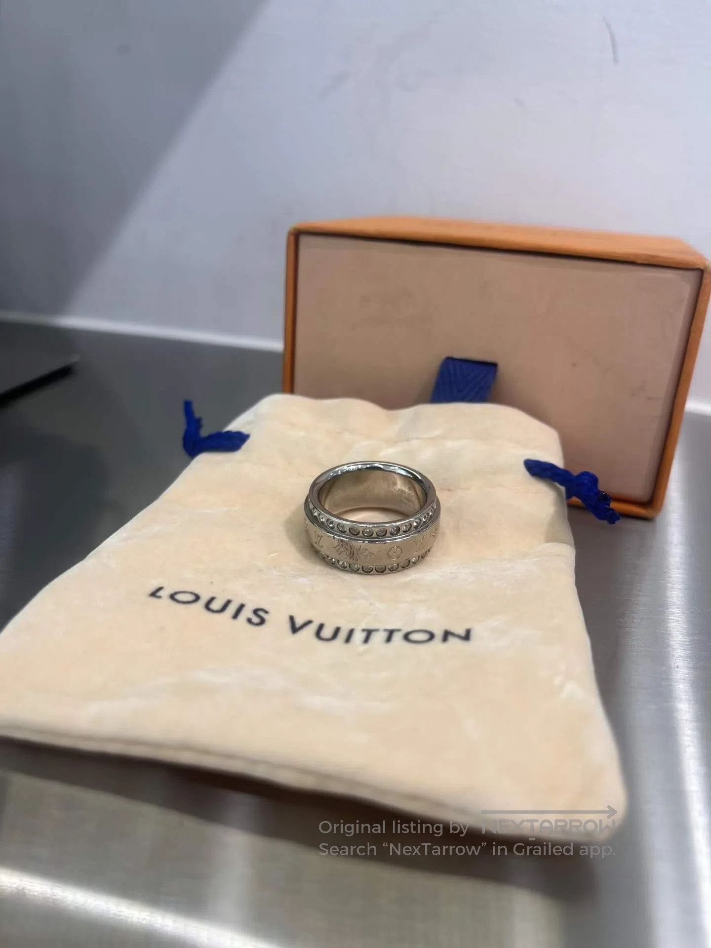 Louis Vuitton Louis Vuitton Silver Monogram Ring| Size ONE SIZE - 3 Thumbnail