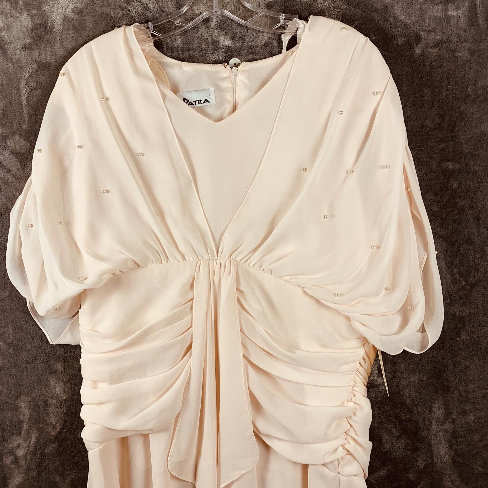 Patagonia Vintage Patra Womens Midi Dress in Soft Beige (387) Size L / US 10 / IT 46 - 2 Thumbnail