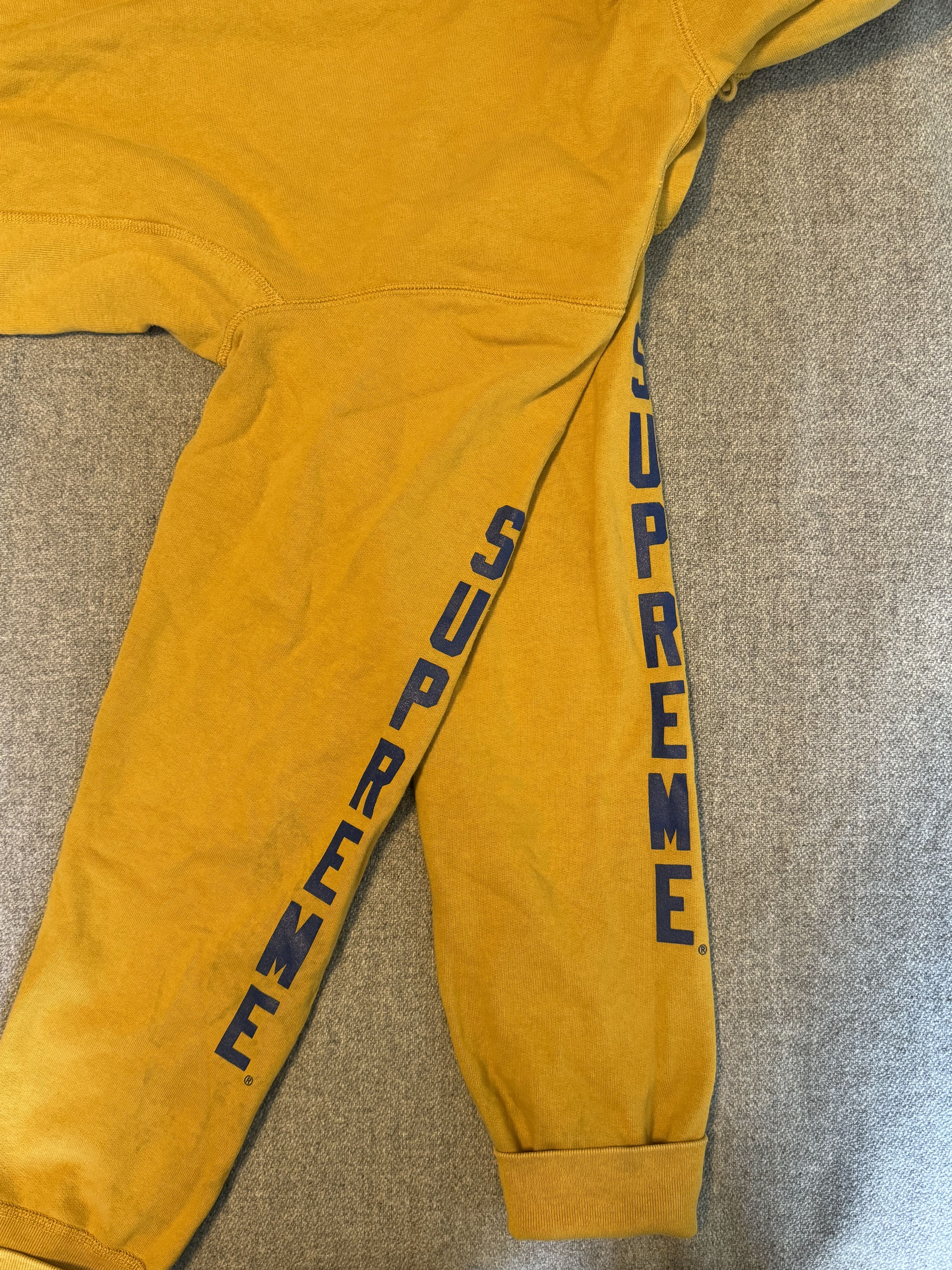 image of Antihero x Supreme Anti Hero Mustard Yellow Hoodie, Men's (Size XL)