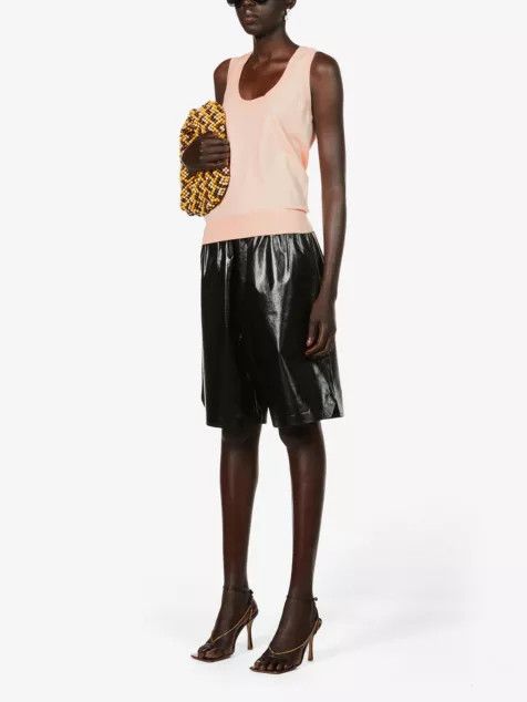 Bottega Veneta o1y0725 Cashmere Blend Sleeveless Sweater in Light Pink Size S / US 4 / IT 40 - 2 Thumbnail