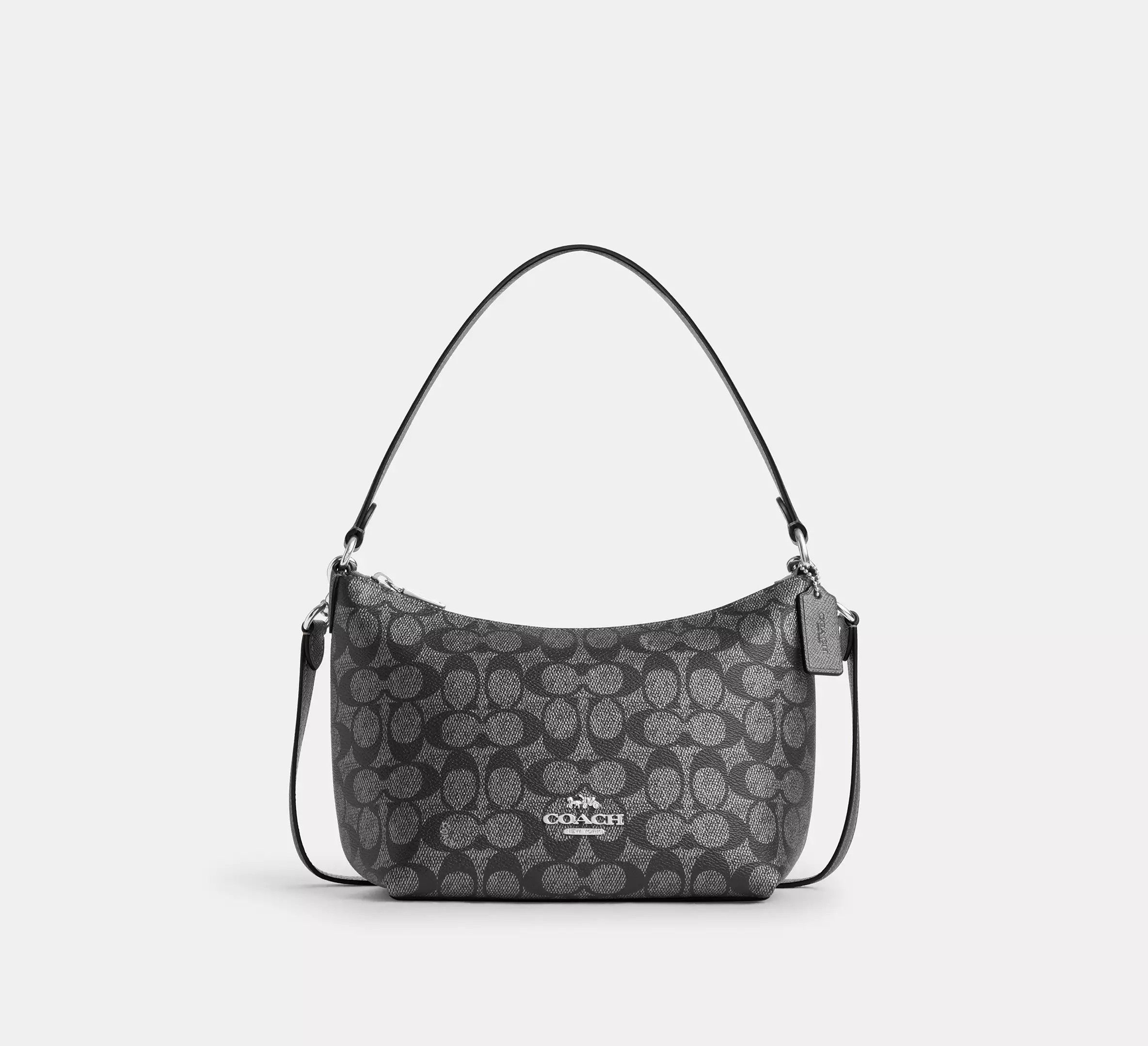 Coach Zip Top Shoulder Bag In Signature Canvas CW391 Size ONE SIZE - 5 Thumbnail