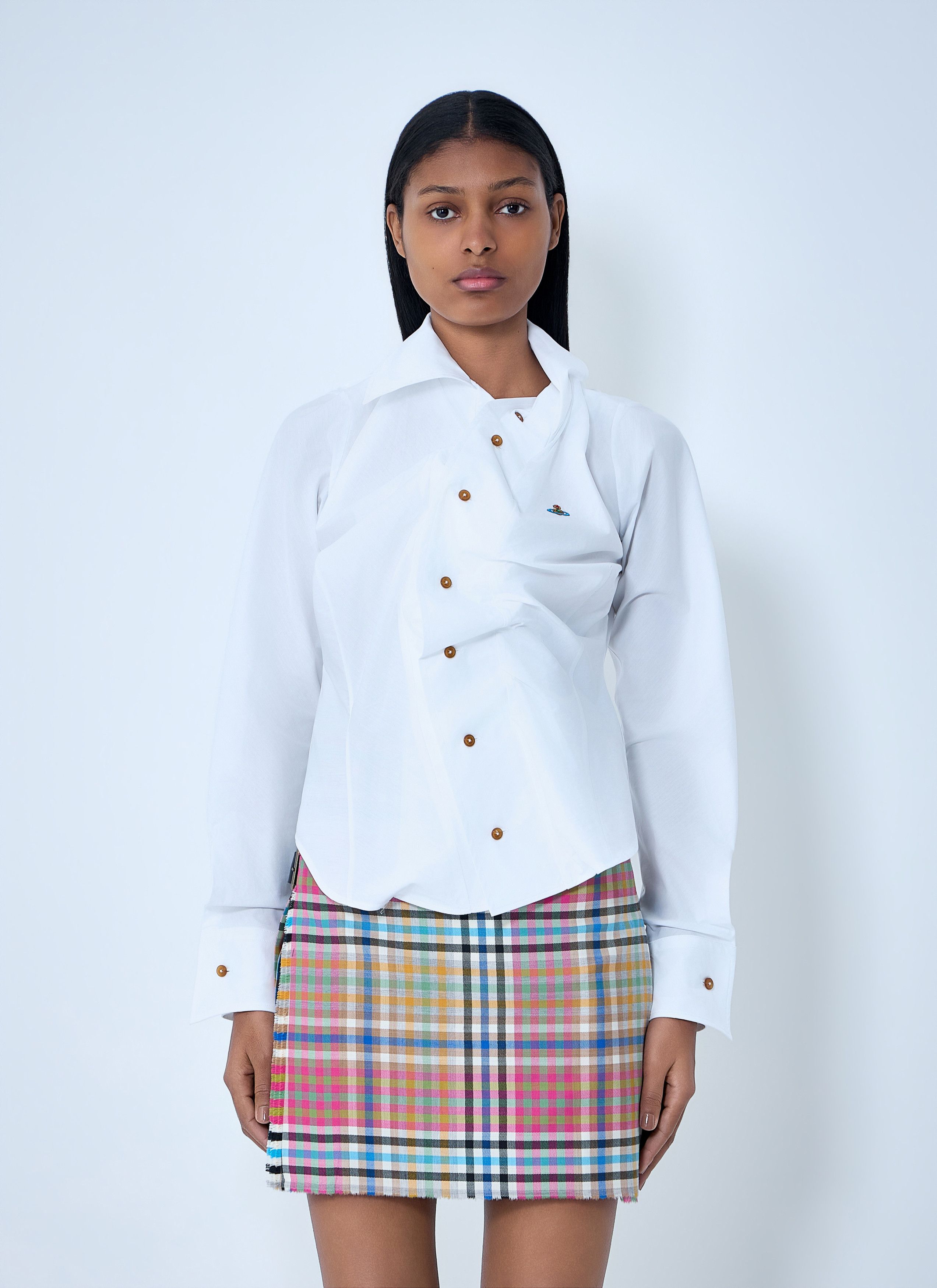 Vivienne Westwood Asymmetrical Button-Detail Shirt Size M / US 6-8 / IT 42-44 - 1 Thumbnail