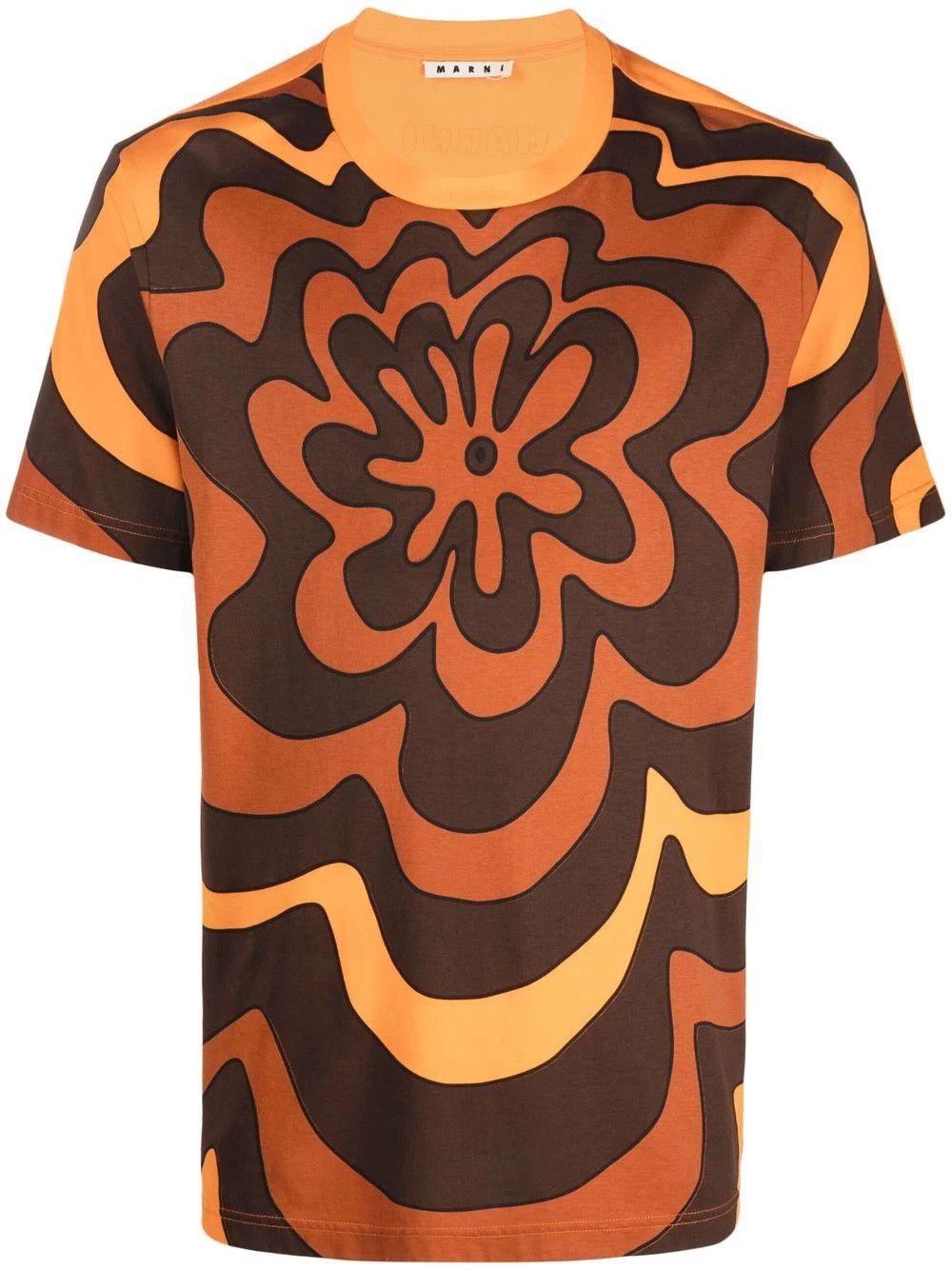 Marni o1y0225 Crewneck T-Shirt in Multicolor Size US L / EU 52-54 / 3 - 1 Thumbnail